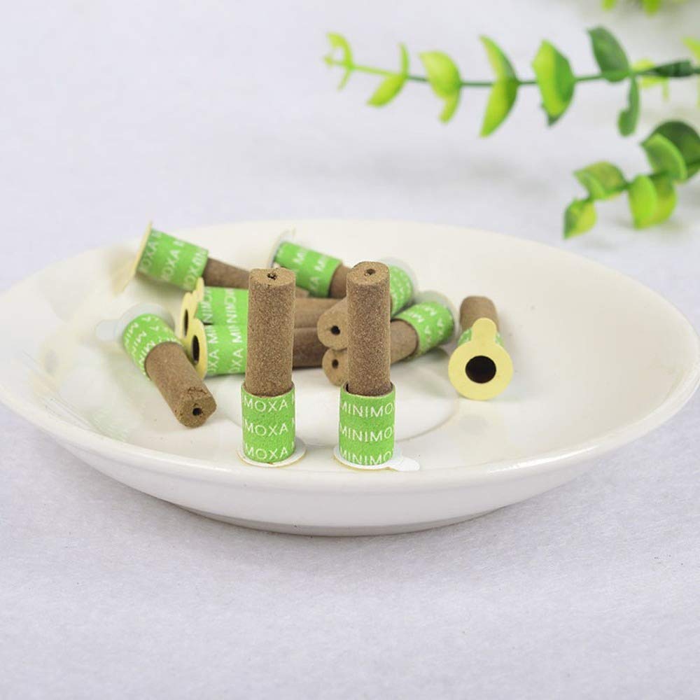 180pcs Moxibustion Sticks for Pain Relief - Traditional Chinese Medicine Moxa Therapy for Back, Foot & Uterus Warmth - Natural Acupuncture Massager for Home Wellness & Relaxation