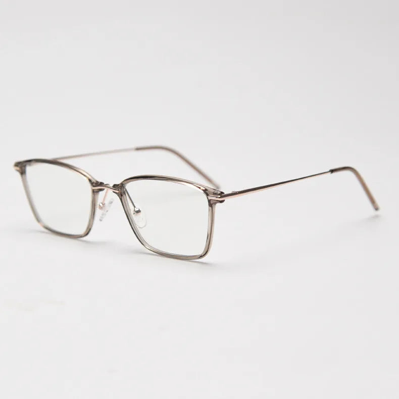 CCspace Women's Full Rim Small Square TR90 Titanium Eyeglasses Frame - Lightweight & Durable for Work, Reading & Daily Use (Model 301814)