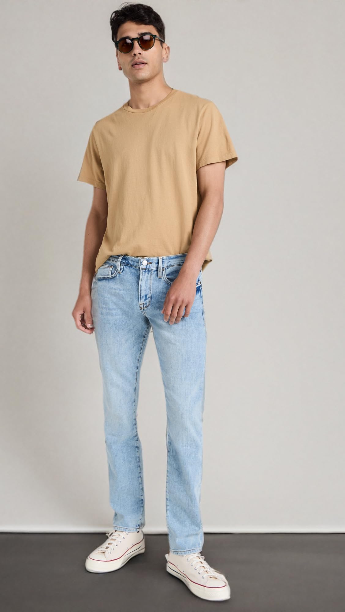 FRAME Men's L'Homme Slim Fit Stretch Denim Jeans - Comfortable Slim Leg Pants for Casual Wear & Night Out