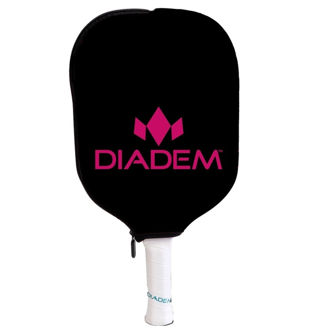 Premium Diadem Pickleball Paddle Cover - Black & Pink | Protective Case for Pickleball Paddles | Perfect for Storage & Travel | Indoor & Outdoor Court Accessory
