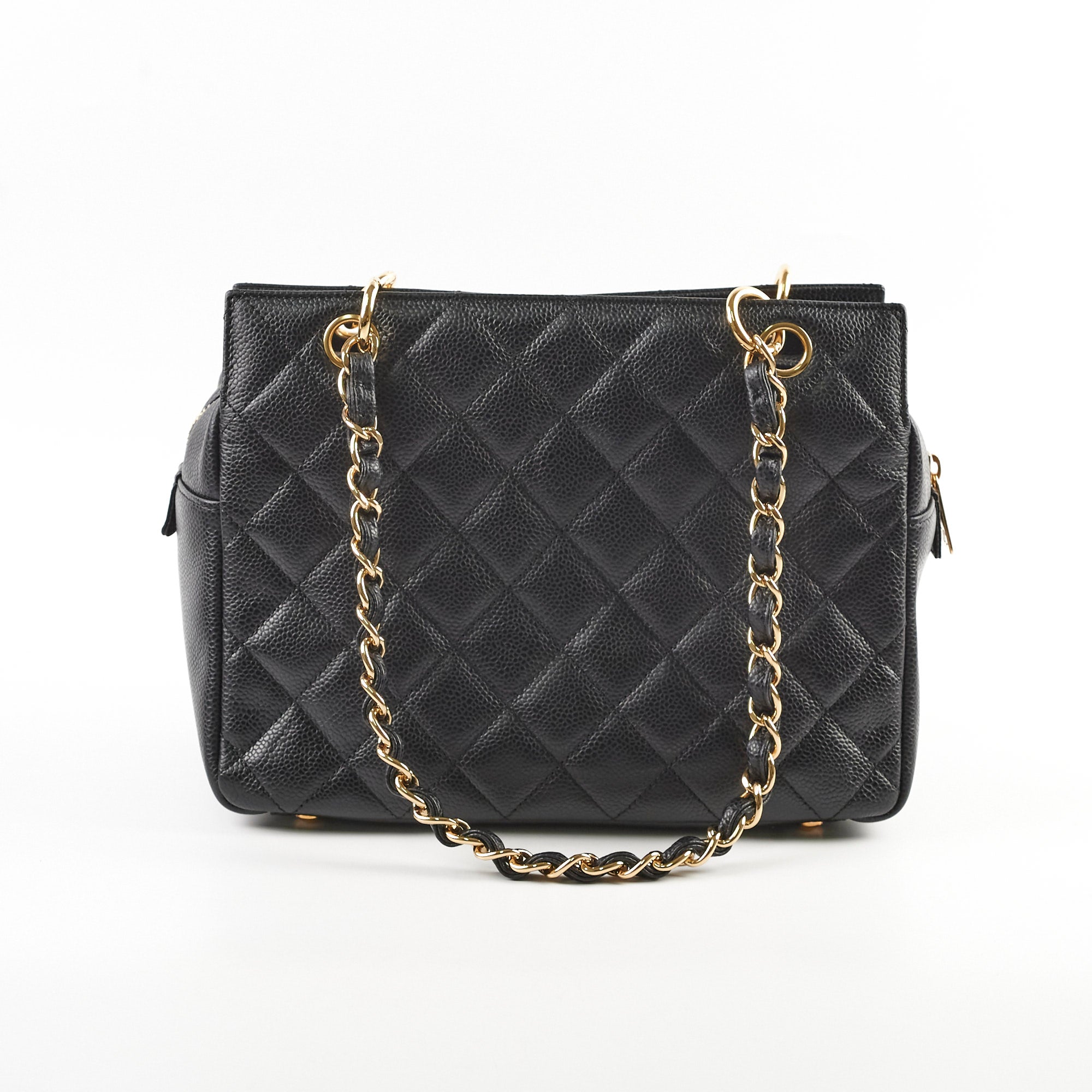 Chanel Black PST Petite Timeless Tote Bag - Luxury Leather Handbag for Women, Perfect for Work, Travel & Everyday Use