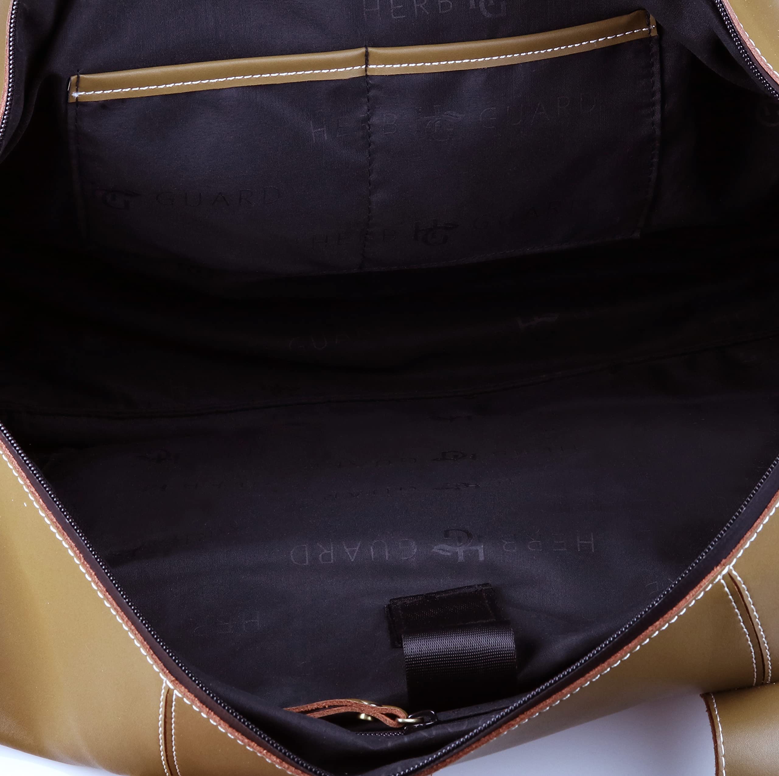 Herb Guard Genuine Leather Smell Proof Duffle Bag for Travel, Gym & Outdoor Adventures - Airtight Odor Protection for Sports & Daily Use