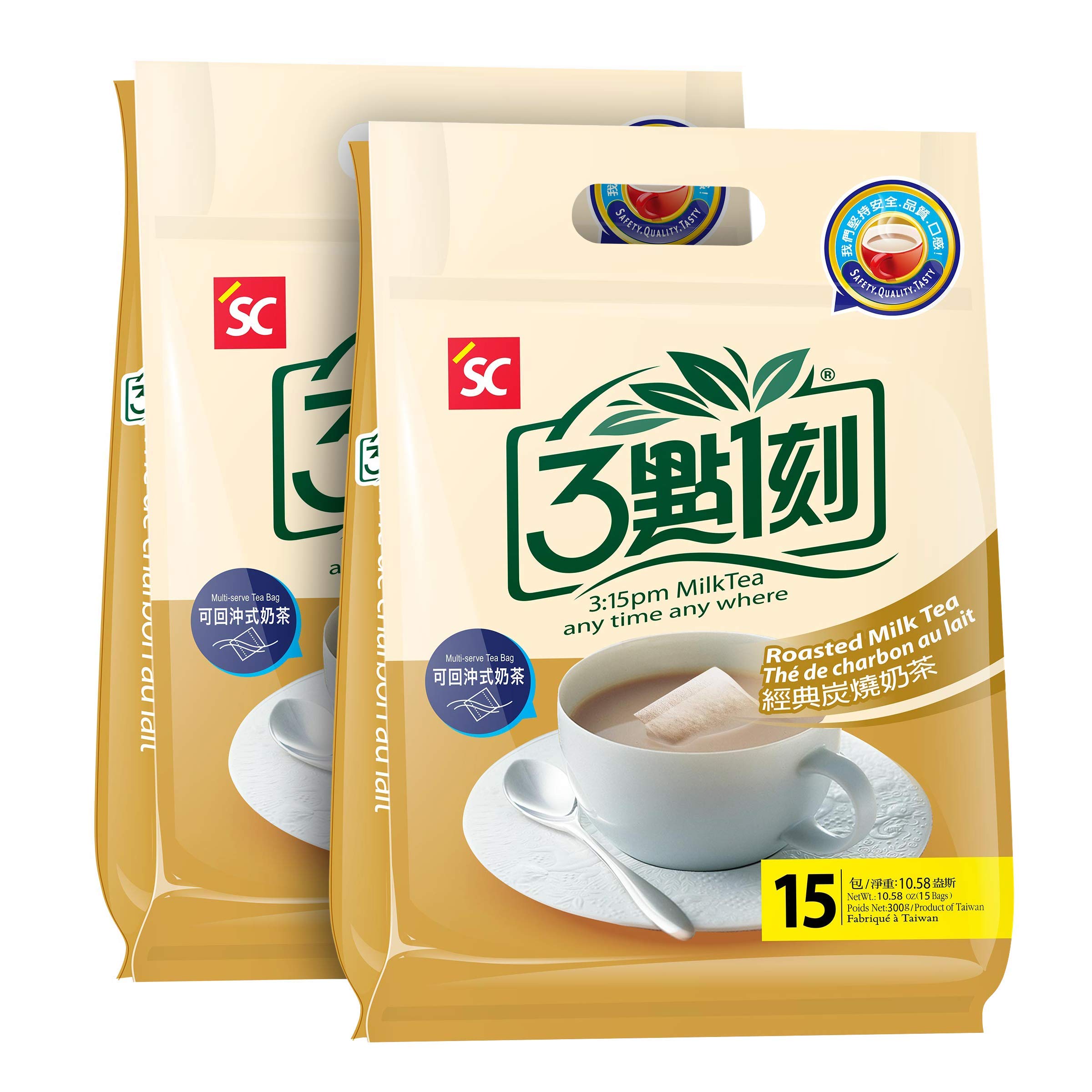 Premium Roasted Milk Tea Bags - Authentic Bubble Tea Classic Series (10 Count) - Perfect for Home Brewing, Office Snacks & Bubble Tea Parties
