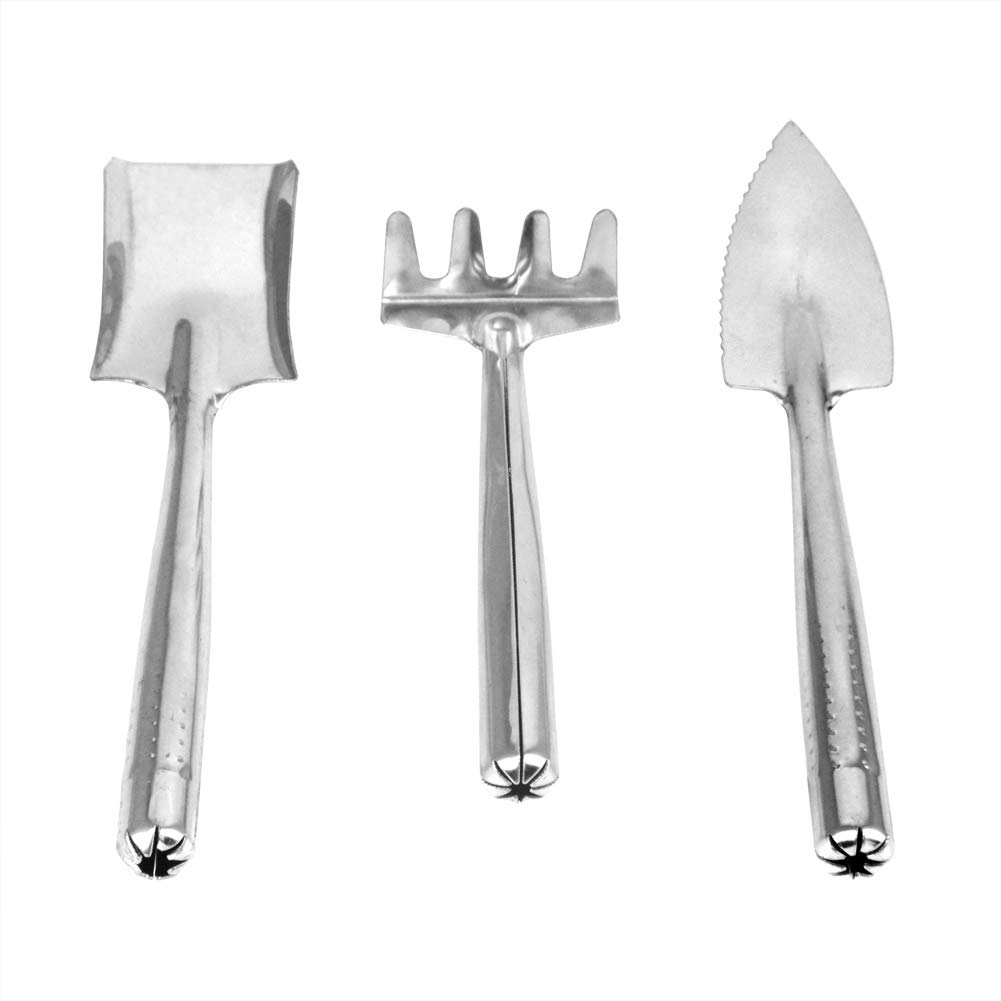3pcs Stainless Steel Garden Hand Tools Set - Mini Gardening Tools with Rust Resistant Design for Planting, Weeding, and Digging - Perfect for Home Garden, Flower Beds, and Indoor Plants