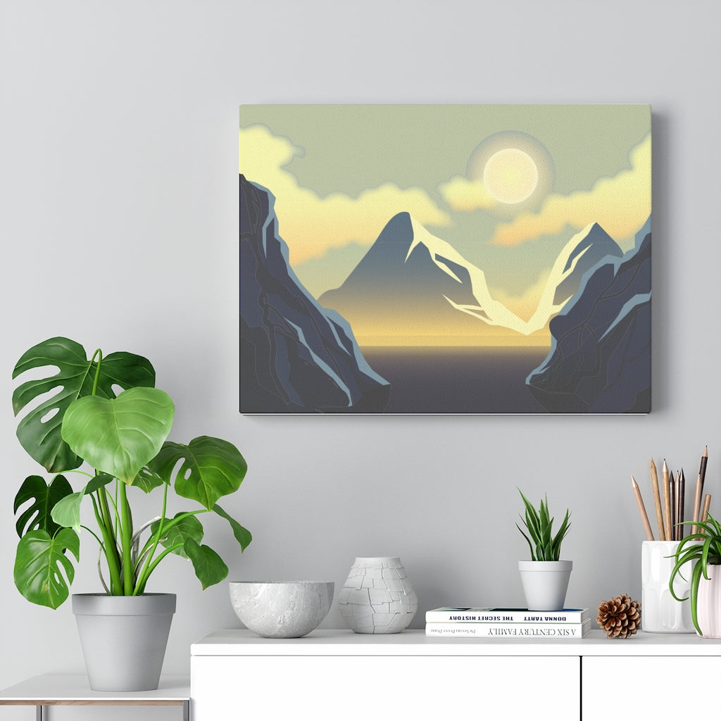 Scenic Mountain Wall Art Canvas - Modern Home Decor for Living Room & Bedroom - Perfect for Nature Lovers & Interior Design