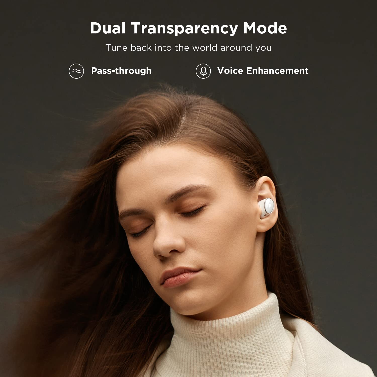1MORE EVO True Wireless Noise Cancelling Earbuds - Bluetooth 5.2 Headphones with Dual Drivers, Adaptive ANC & HiFi Sound | LDAC & Hi-Res Audio Wireless | 6 Mics for Clear Calls | 28H Battery with Wireless Charging (White) - Perfect for Travel, Workouts & Commuting