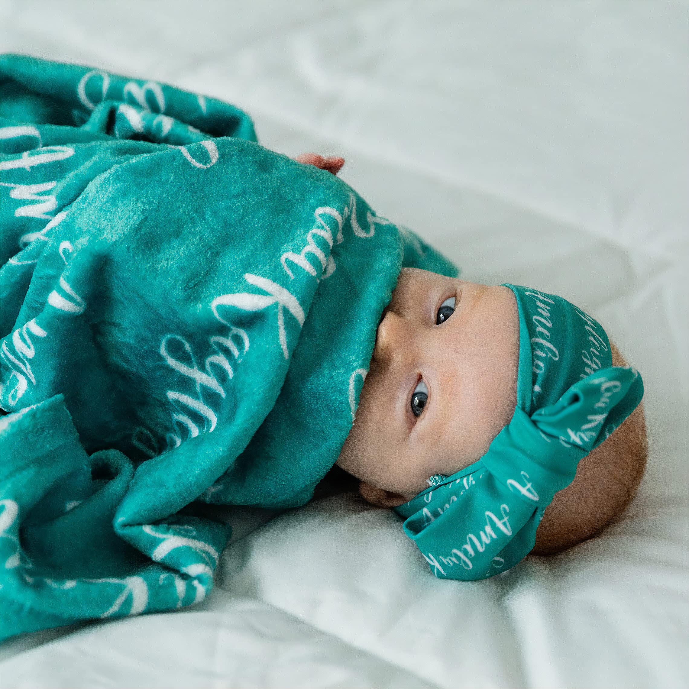 Personalized Baby Blankets with Name - Custom Christmas Gift for Boys & Girls, Newborn Swaddle & Adult Throw Blanket - Perfect for Holidays, Birthdays & Mother's Day Gifts
