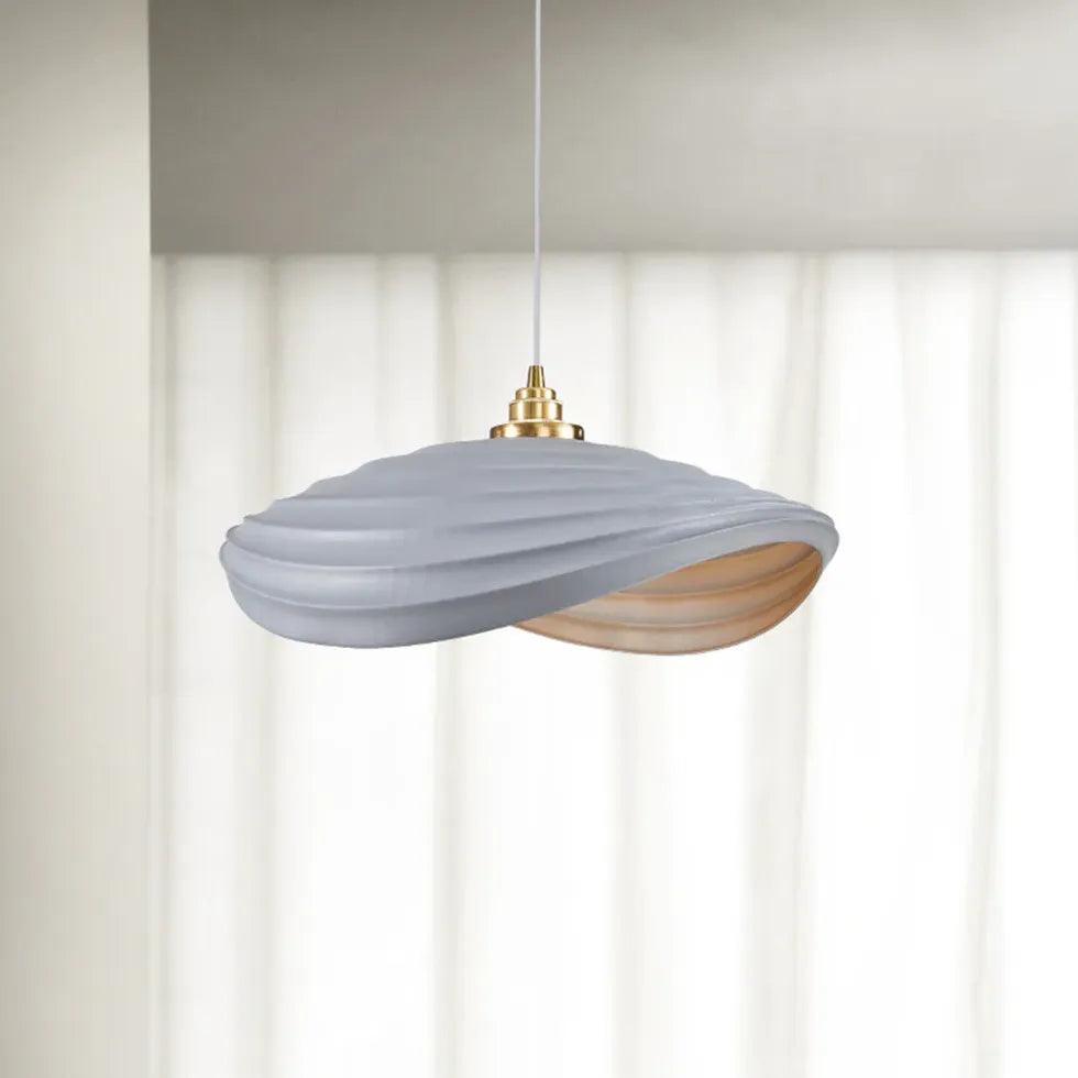 Modern Wave-Shaped White Pendant Light for Dining Room - Elegant Ceiling Lighting Fixture for Kitchen Island, Breakfast Nook & Contemporary Home Decor