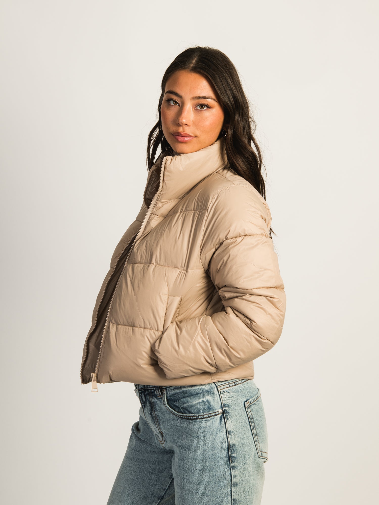 AZALEA WANG LOTTIE PUFF JACKET - Women's Stylish Quilted Puffer Coat for Winter Warmth | Perfect for Outdoor Activities, Travel & Cold Weather Fashion