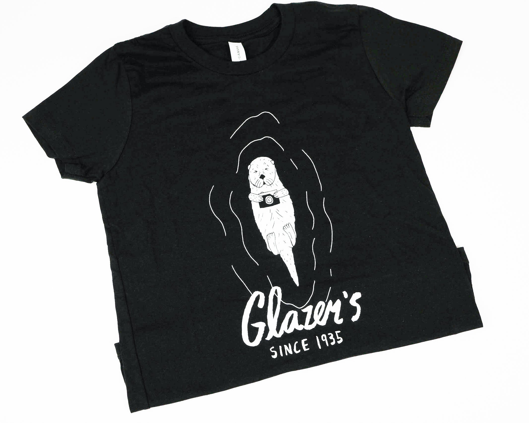 Glazer's Otter Graphic T-Shirt for Men - Black, XX Large - Casual Wear, Street Style & Everyday Comfort