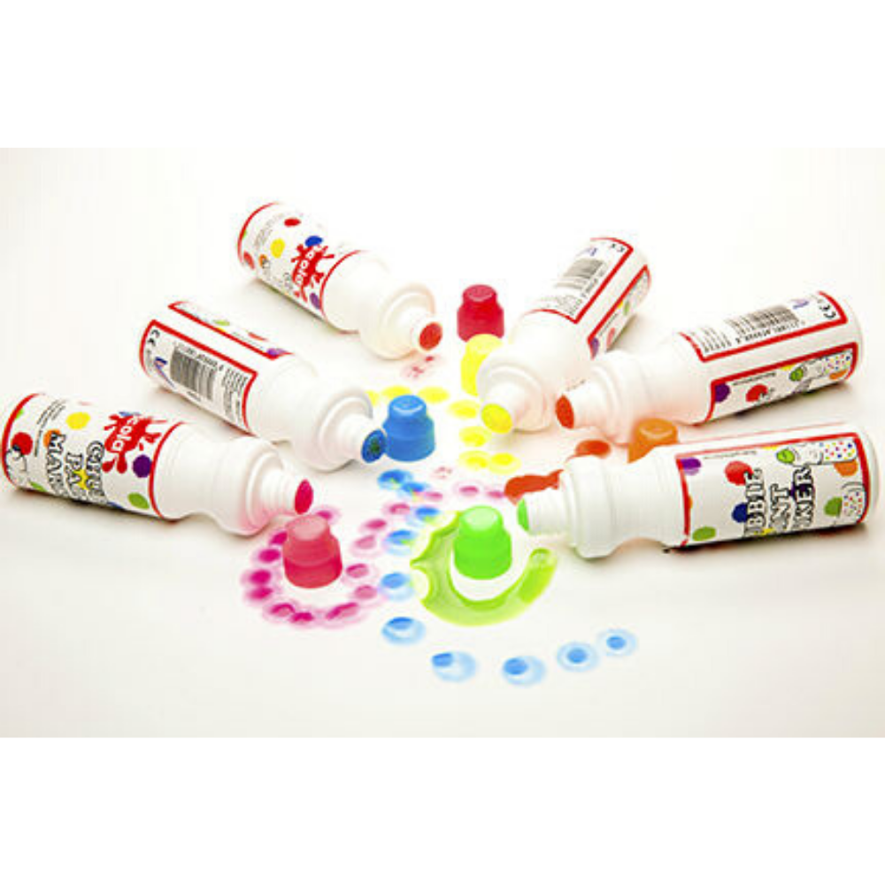 Scola Chubbie Paint Markers - Bright Fluorescent Colors for Art, DIY Projects & Sign Making - Perfect for Canvas, Rocks & Crafting