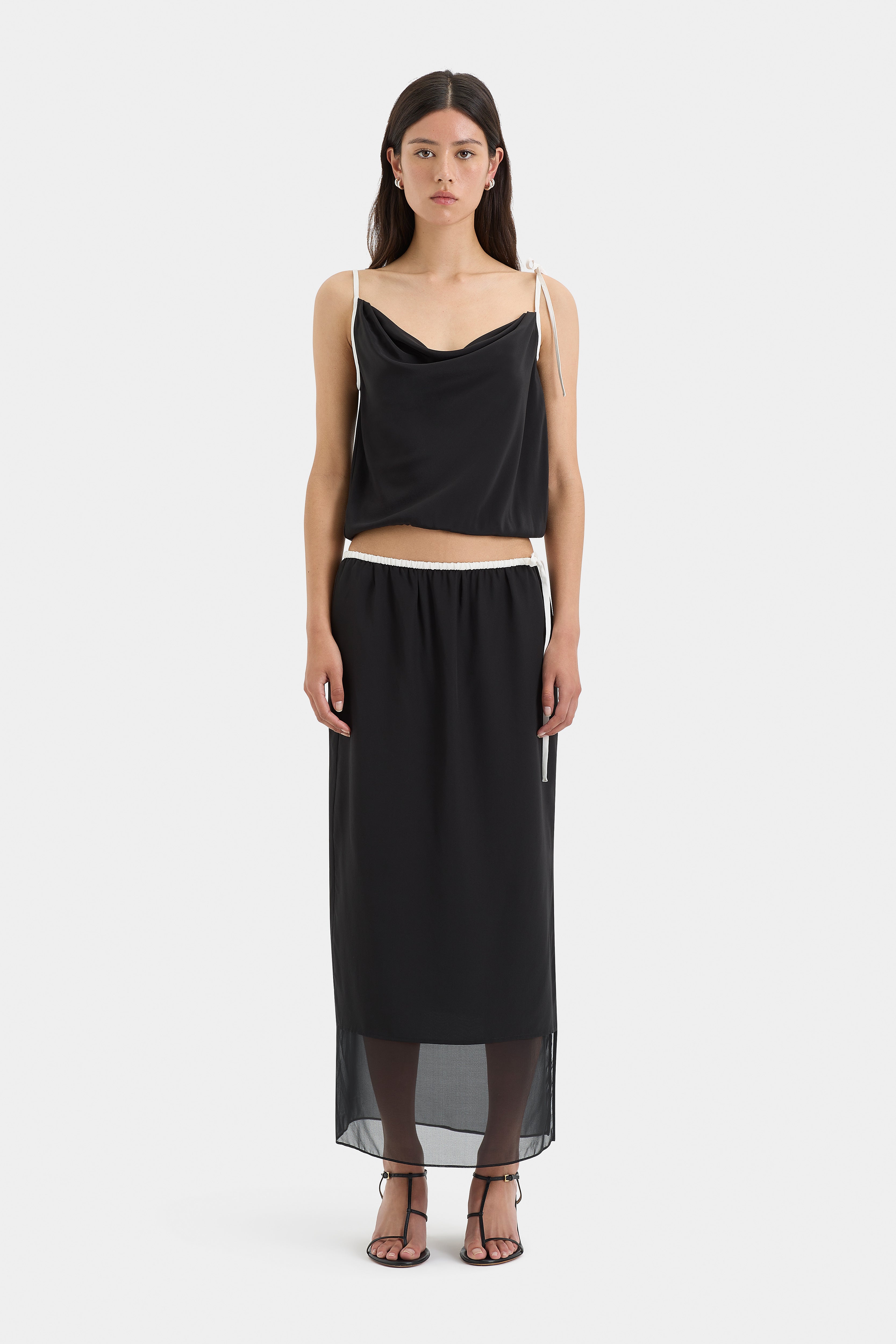 Adrienne Women's Midi Skirt - Flowy A-Line Knee-Length Skirt for Casual & Office Wear | Perfect for Work, Date Night & Summer Outfits