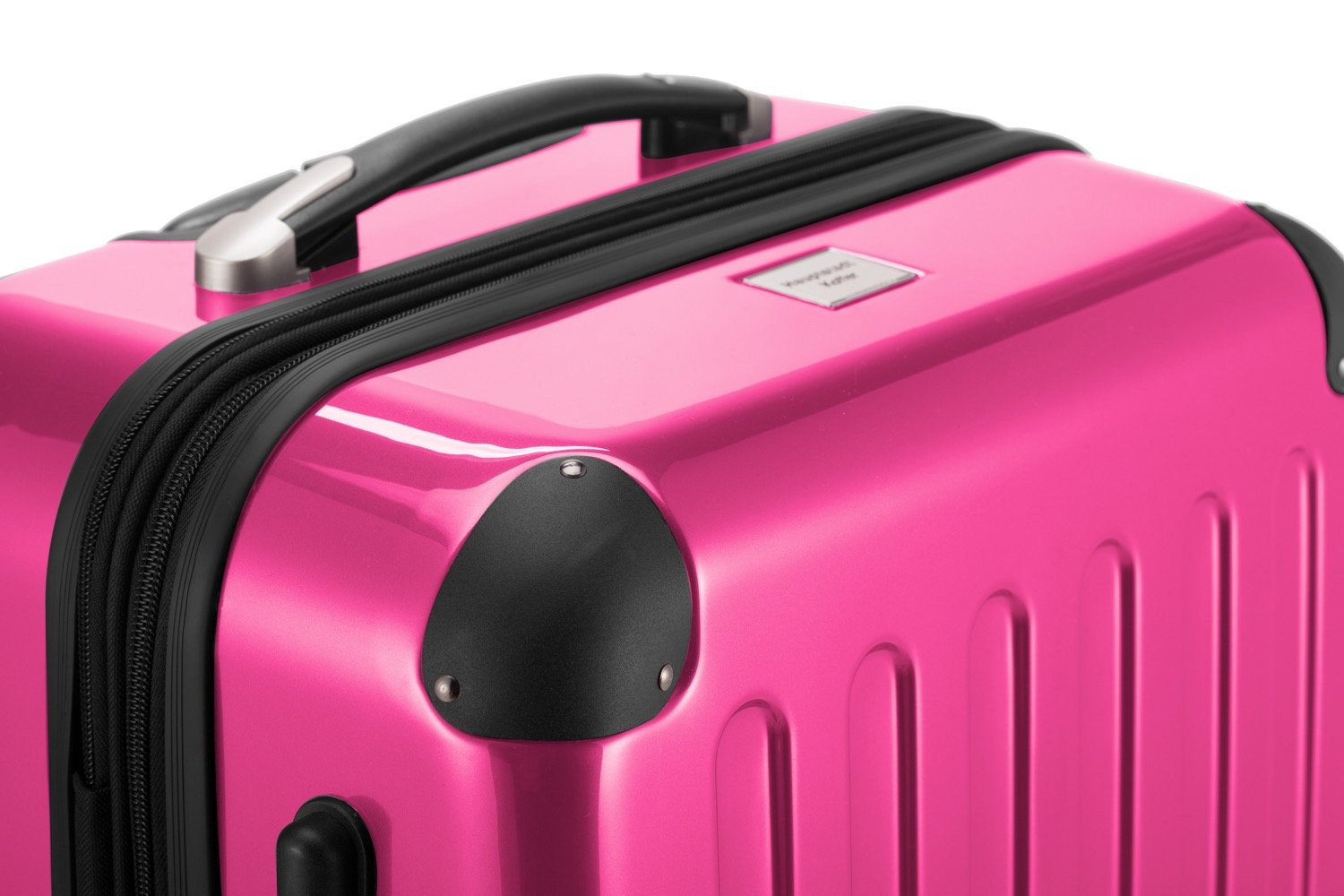 Premium 55cm Pink Suitcase for Women - Lightweight & Durable Carry-On Luggage with Spinner Wheels - Perfect for Air Travel, Business Trips & Weekend Getaways