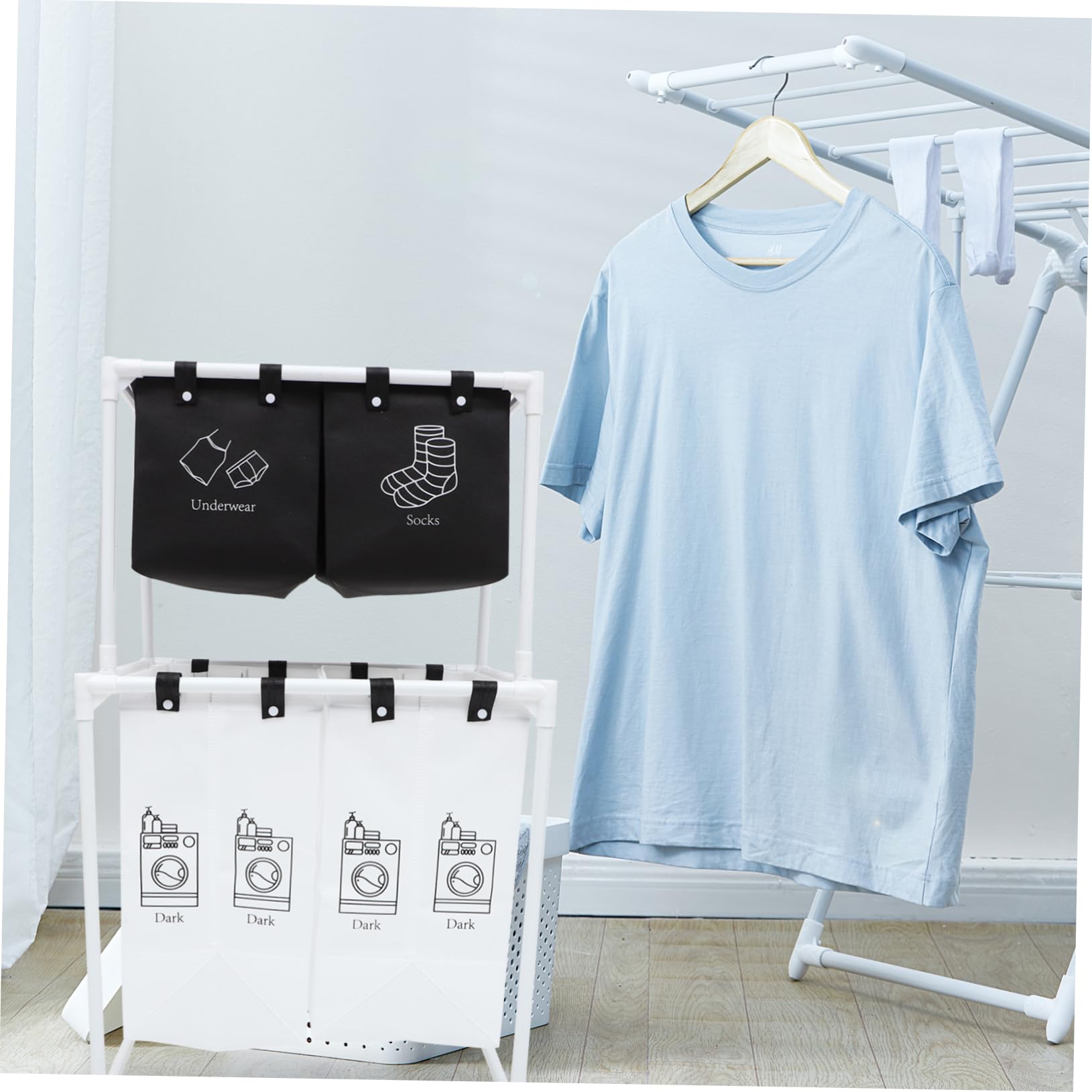 Outanaya Foldable Multifunctional Laundry Basket - Large Storage Container for Dirty Clothes, Makeup & Organizing | Perfect for Bedroom, Bathroom & Laundry Room Organization