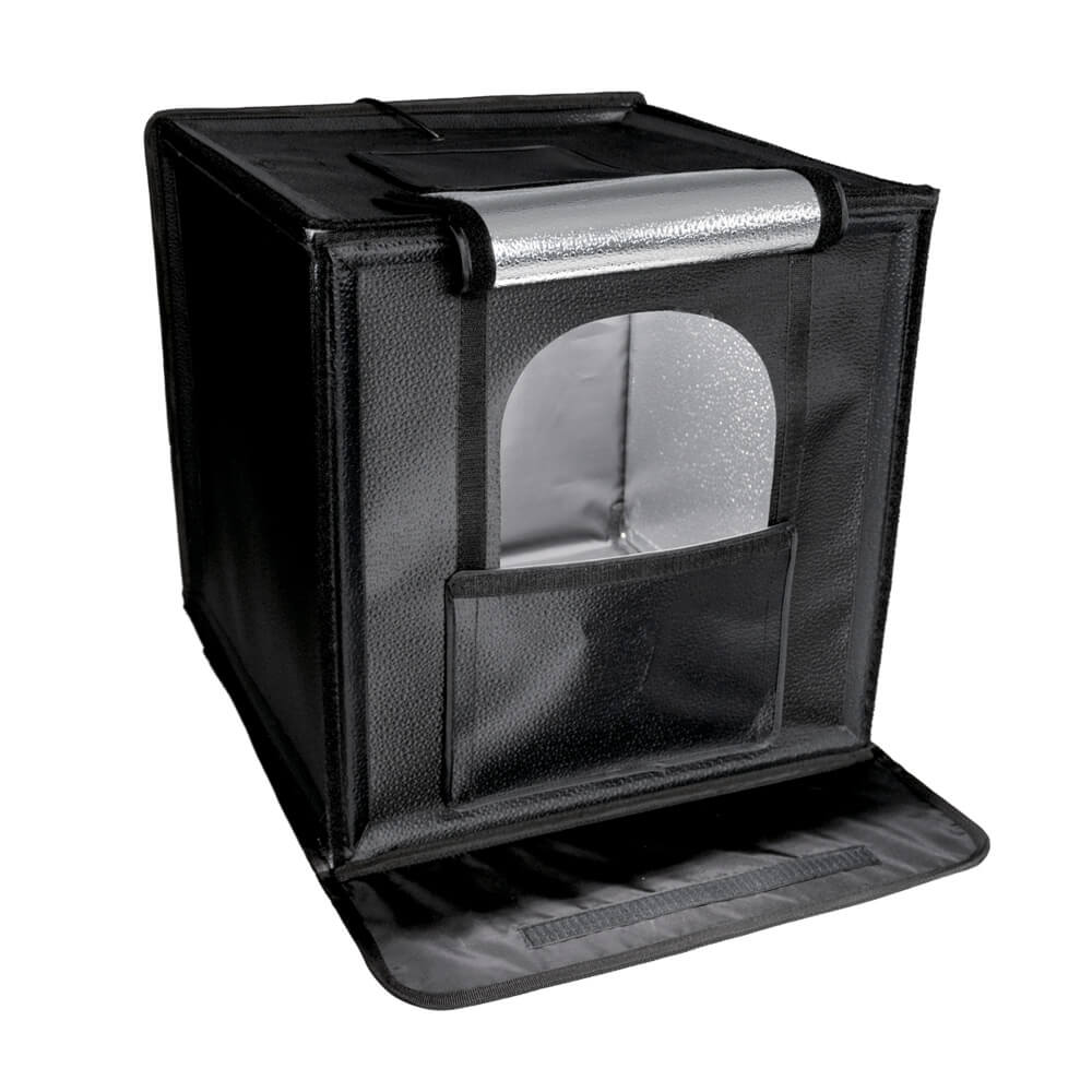 70cm Foldable Cube LED Light Tent for Product Photography - Portable Photo Studio Box with Dimmable Lights for Ecommerce, Jewelry, Small Items - Perfect for Amazon, eBay, Shopify Listings