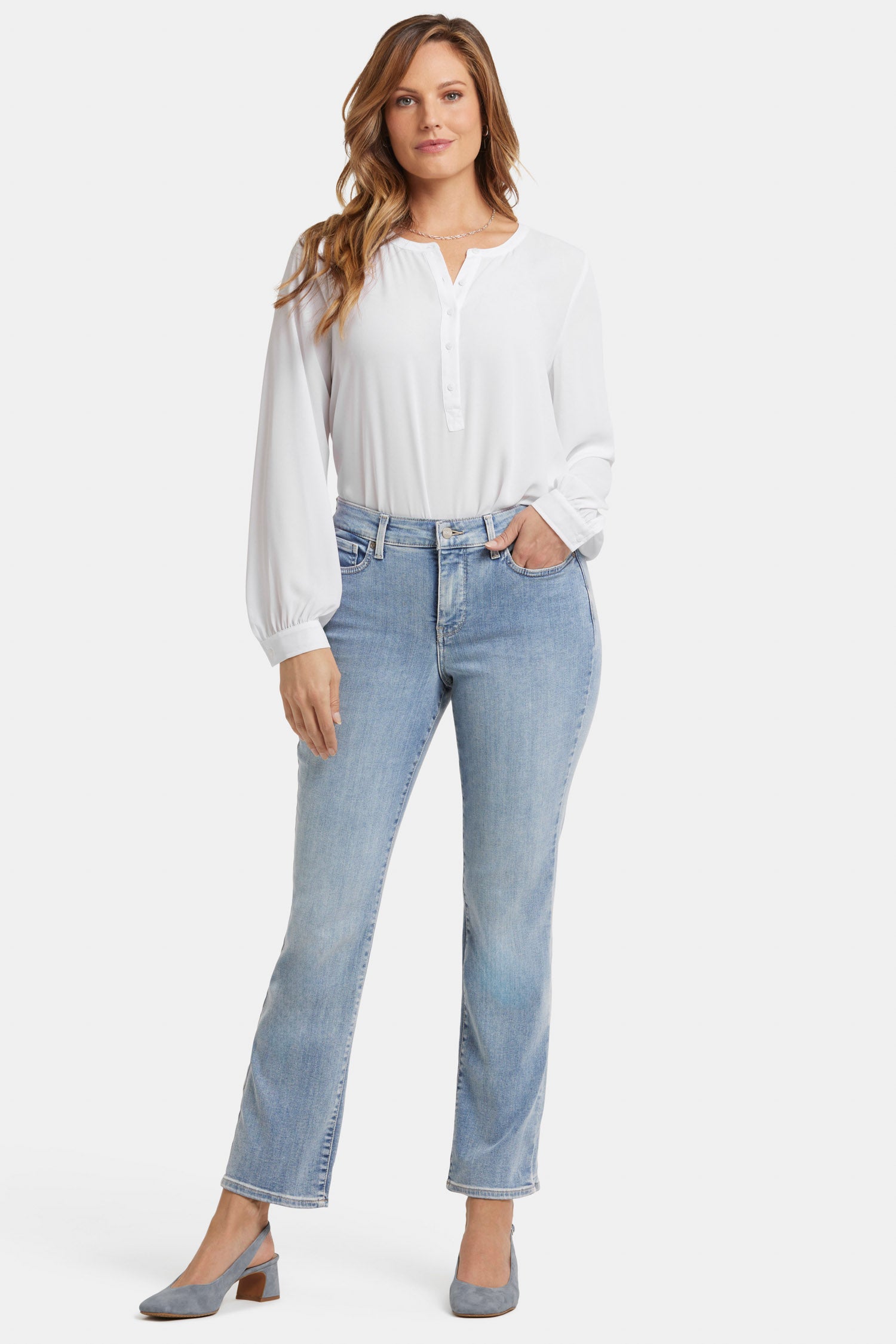 Ellison Straight Jeans for Women - Classic High Waist Slim Fit Denim Pants | Perfect for Casual Wear, Office & Date Night Outfits
