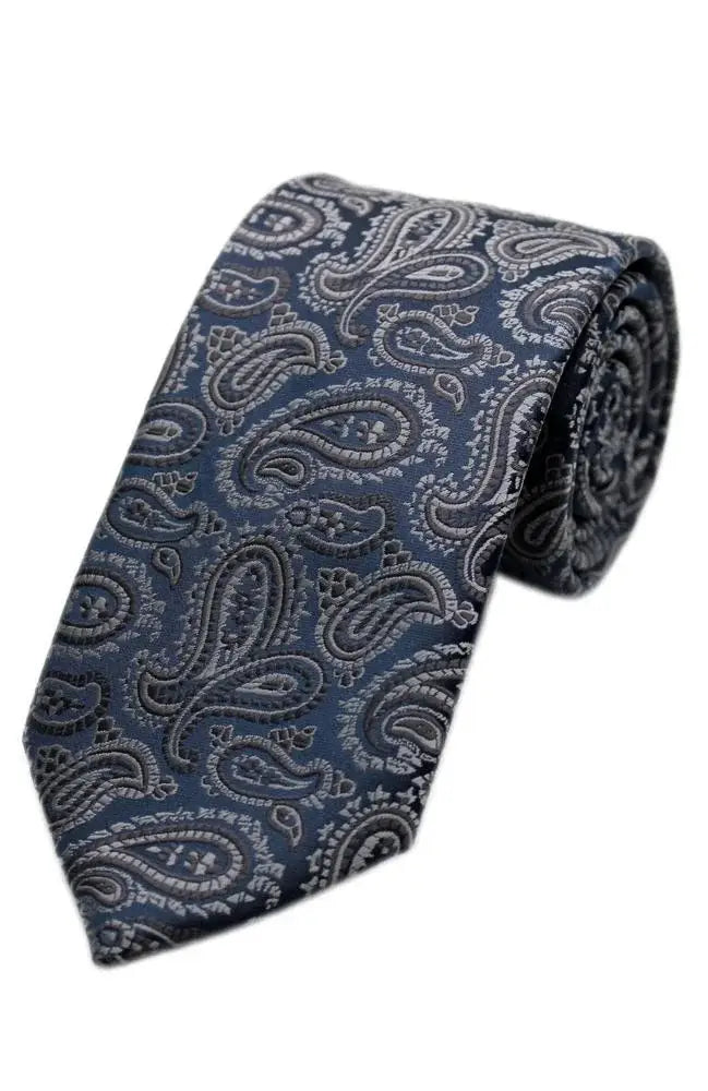 LA Smith Paisley Woven Polyester Wedding Tie for Groom, Best Man & Bridal Party - Perfect for Weddings, Prom & Formal Events