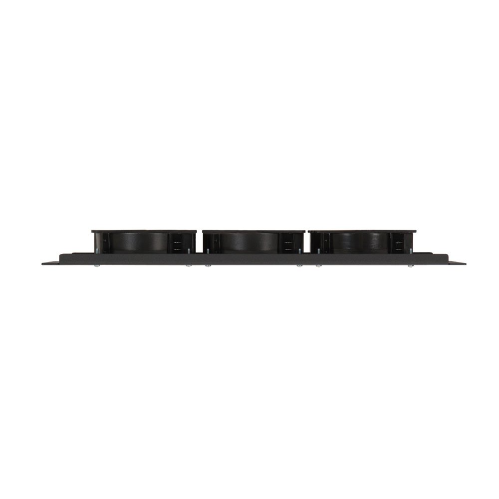Kendall Howard 3U Rack Mount Triple Cooling Fan Panel - Server Cabinet Cooling Solution for Data Centers & Home Offices