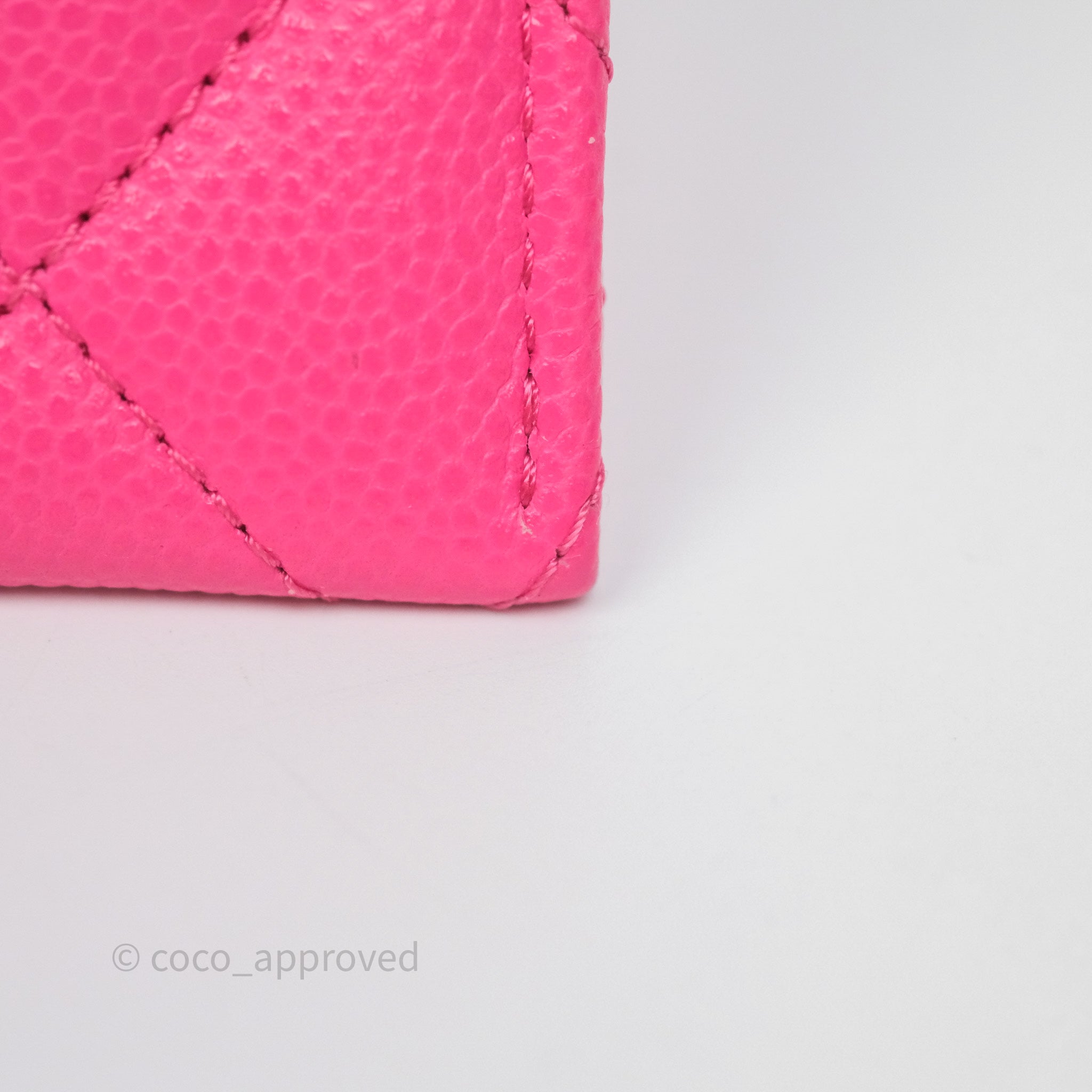 Chanel Classic Flap Card Holder in Pink Caviar Leather with Gold Hardware - Luxury Compact Wallet for Everyday Use & Gift Giving