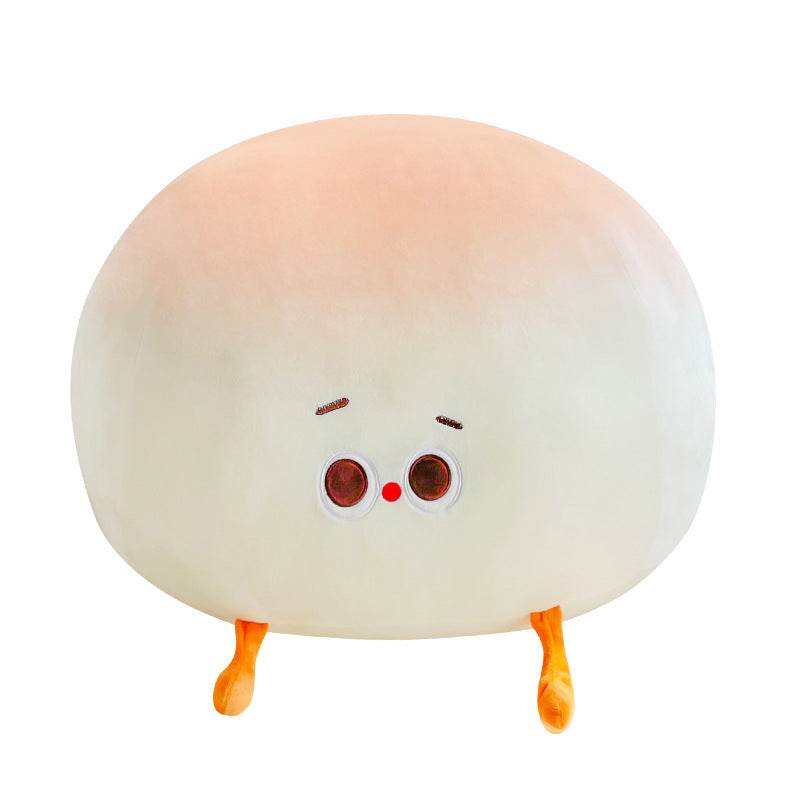 Cute Steamed Bao Bun Plush Toy - Soft Stuffed Animal Pillow for Kids Room Decor, Anime Lover Gift & Kawaii Collection Display