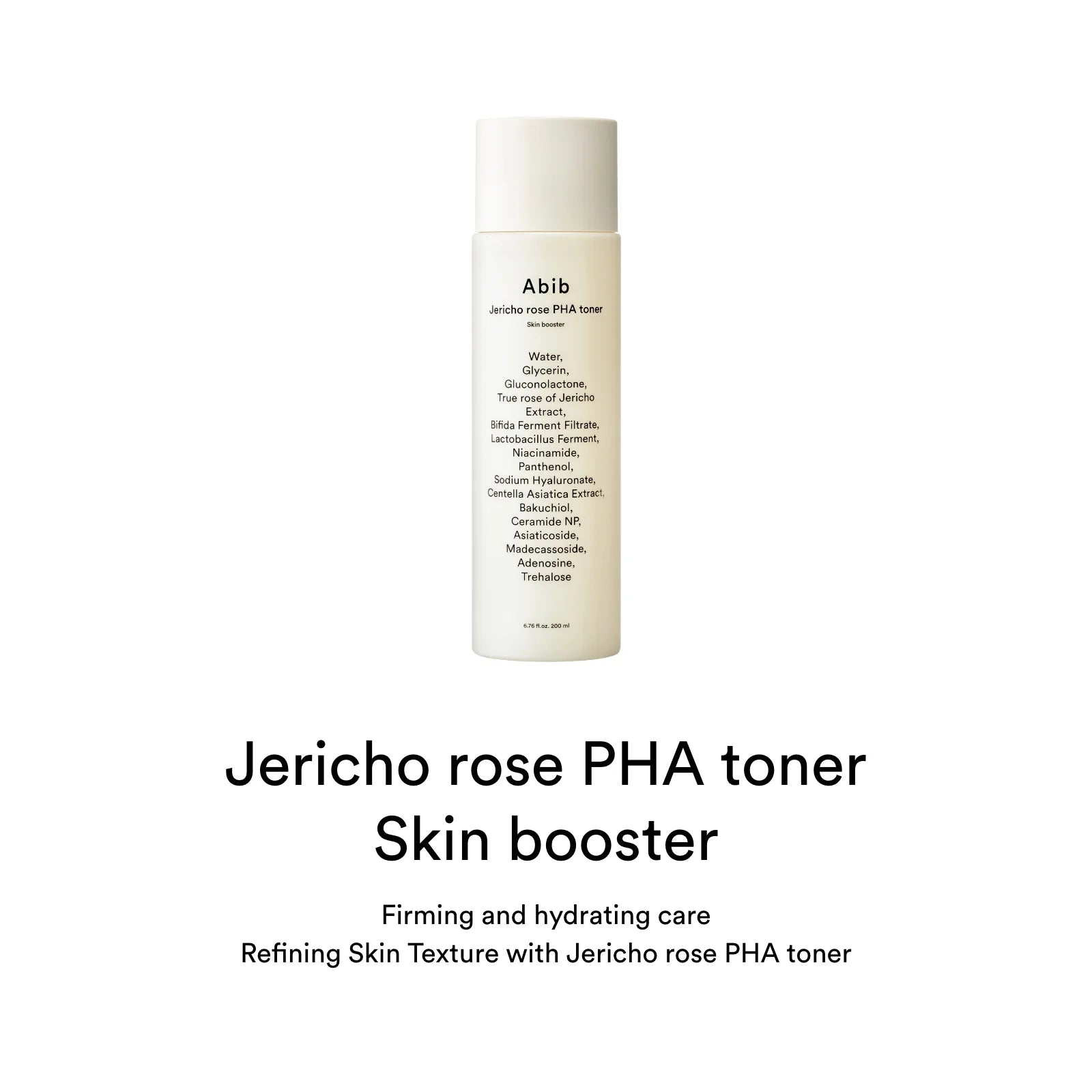 Abib Jericho Rose PHA Toner Skin Booster 200ml - Hydrating Facial Toner for Dry & Sensitive Skin | Korean Skincare for Glowing Complexion | Perfect for Daily Skincare Routine & Post-Cleansing Hydration