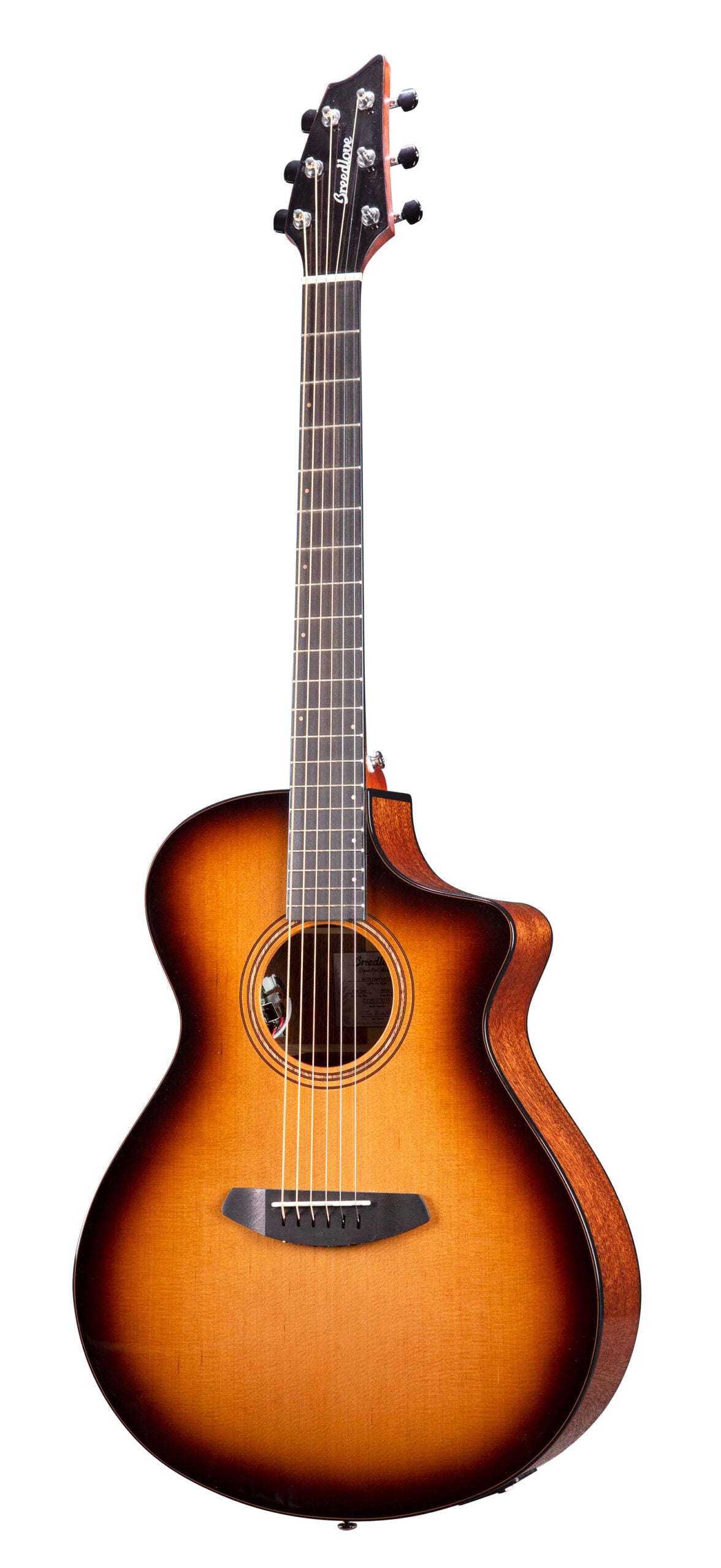 Breedlove Organic Solo Pro Concert CE Acoustic Electric Guitar - Edgeburst Finish | Perfect for Live Performances, Studio Recording & Traveling Musicians