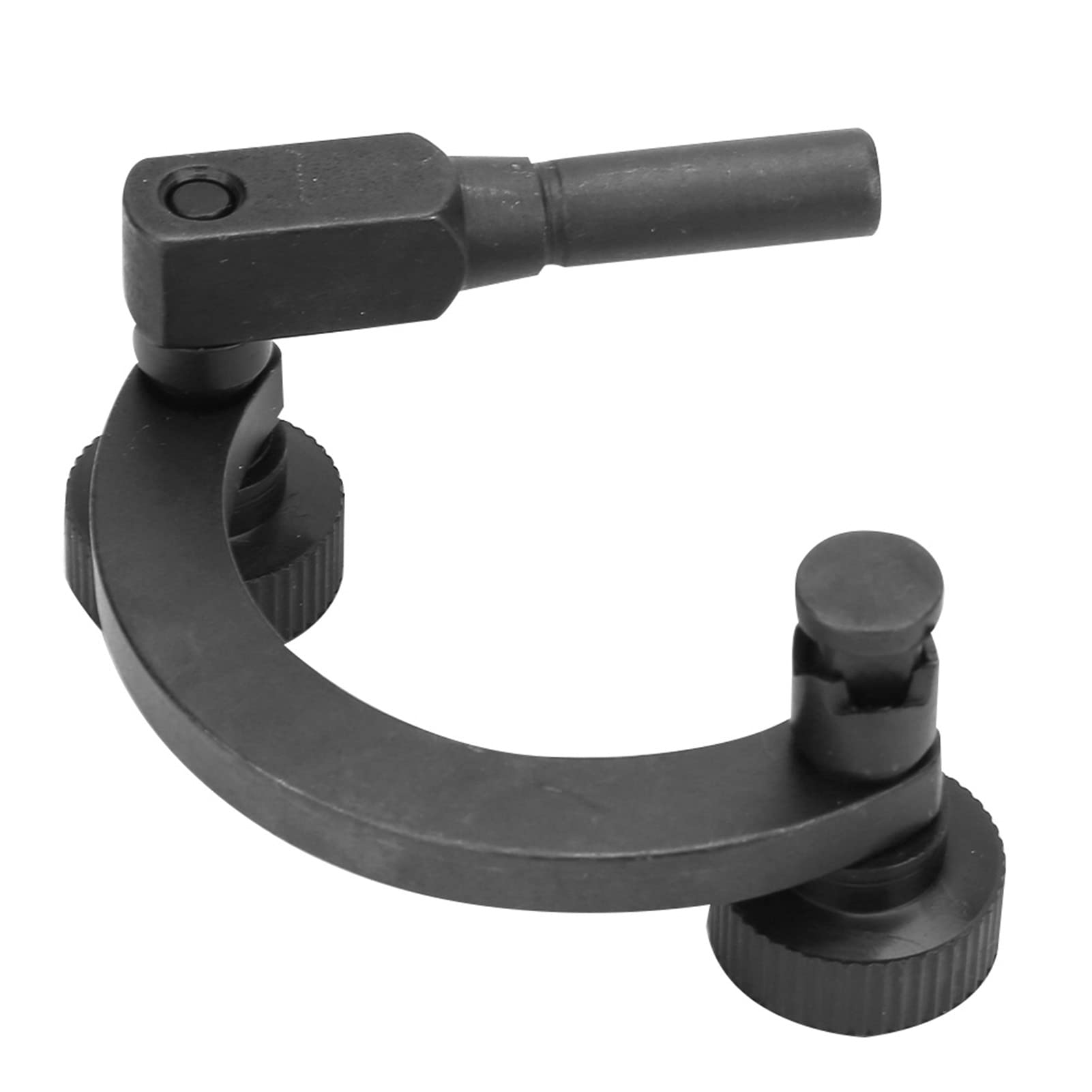 Acouto Half Round Combination Test Dial Indicator Holder - 8mm Dial Gauge Support Stand with Curve Base - Precision Measurement Tool for Machining, Woodworking & Metalworking