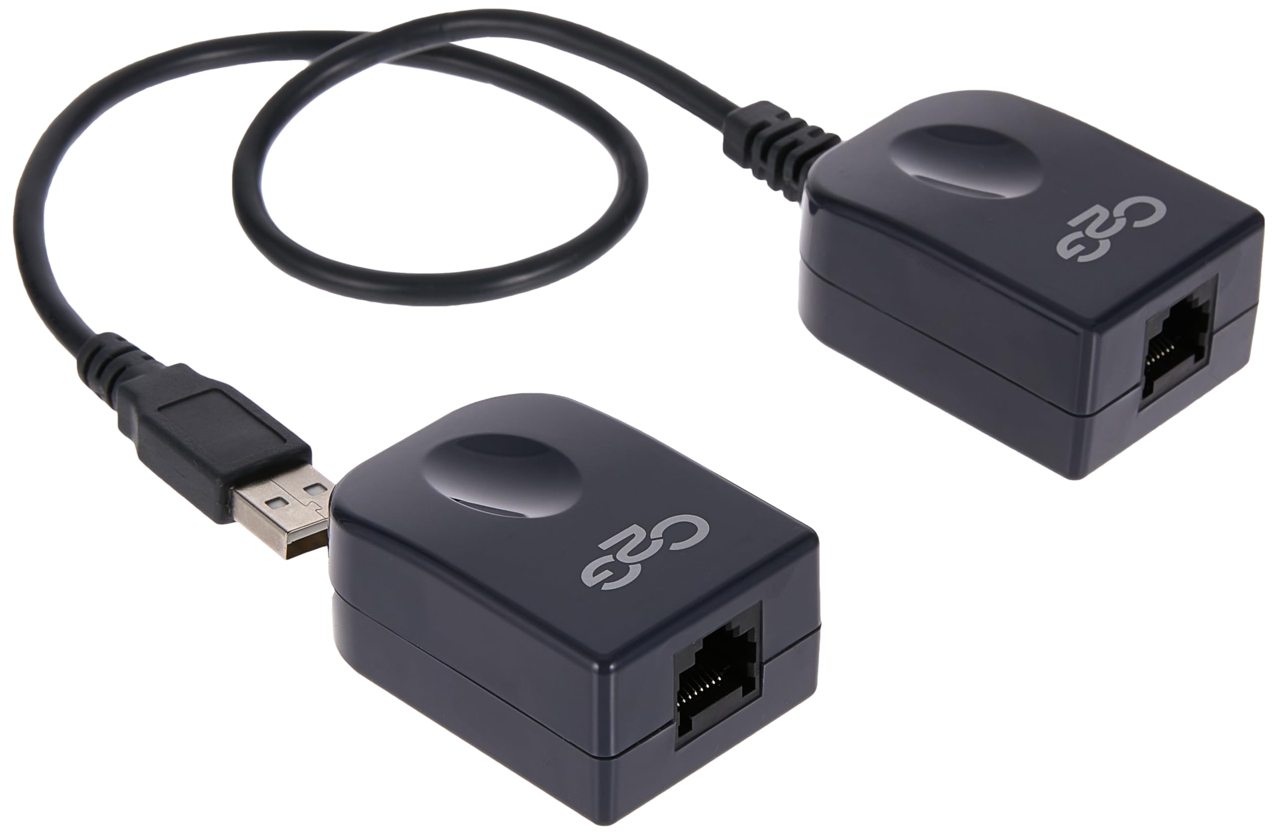 C2G 29341 USB 1.1 Over Cat5 SuperBooster Extender Dongle Kit - 328ft (100m) Range, TAA Compliant, Black - Perfect for Office, Home & Industrial USB Device Extension