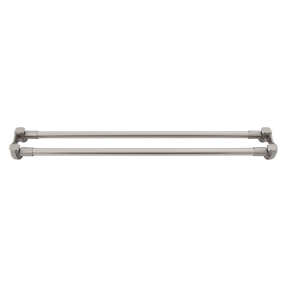 Barclay 36-Inch Straight Double Shower Curtain Rod - Heavy Duty Stainless Steel Bathroom Shower Rod for Bath Tub, Perfect for Modern and Traditional Bathrooms