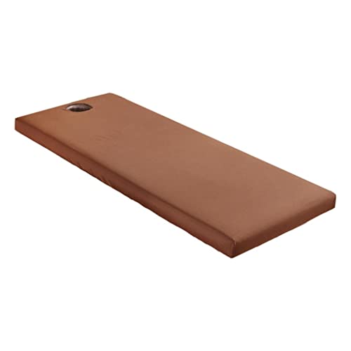 DYNWAVE Universal Massage Table Fitted Sheet with Hole Design - Spa Bed Cover, Waterproof Mattress Protector for Professional Massage Therapy, Physical Therapy & Home Use - Coffee Brown