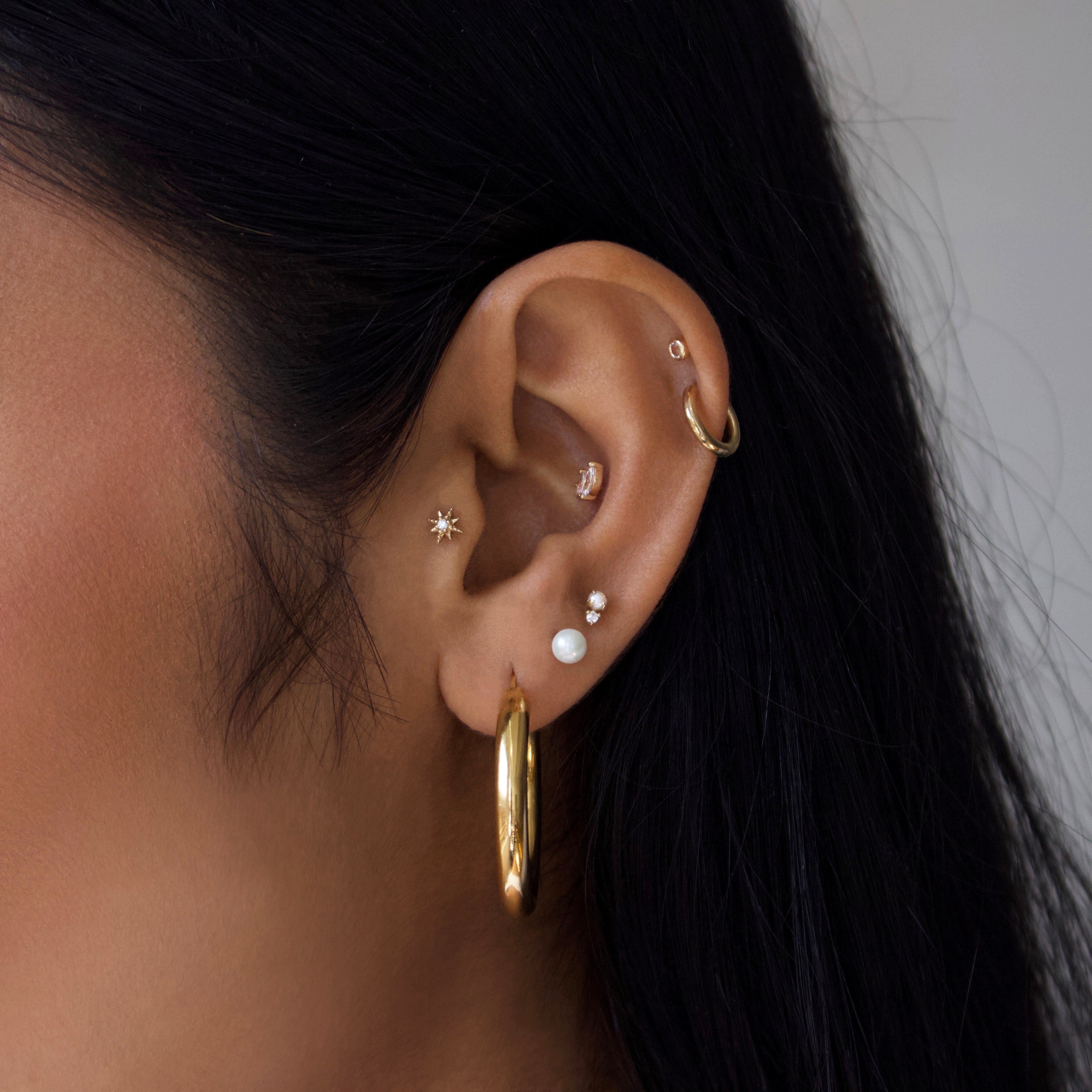 Elegant Pearl and Diamond Stud Earrings for Women - Perfect for Weddings, Parties & Everyday Wear