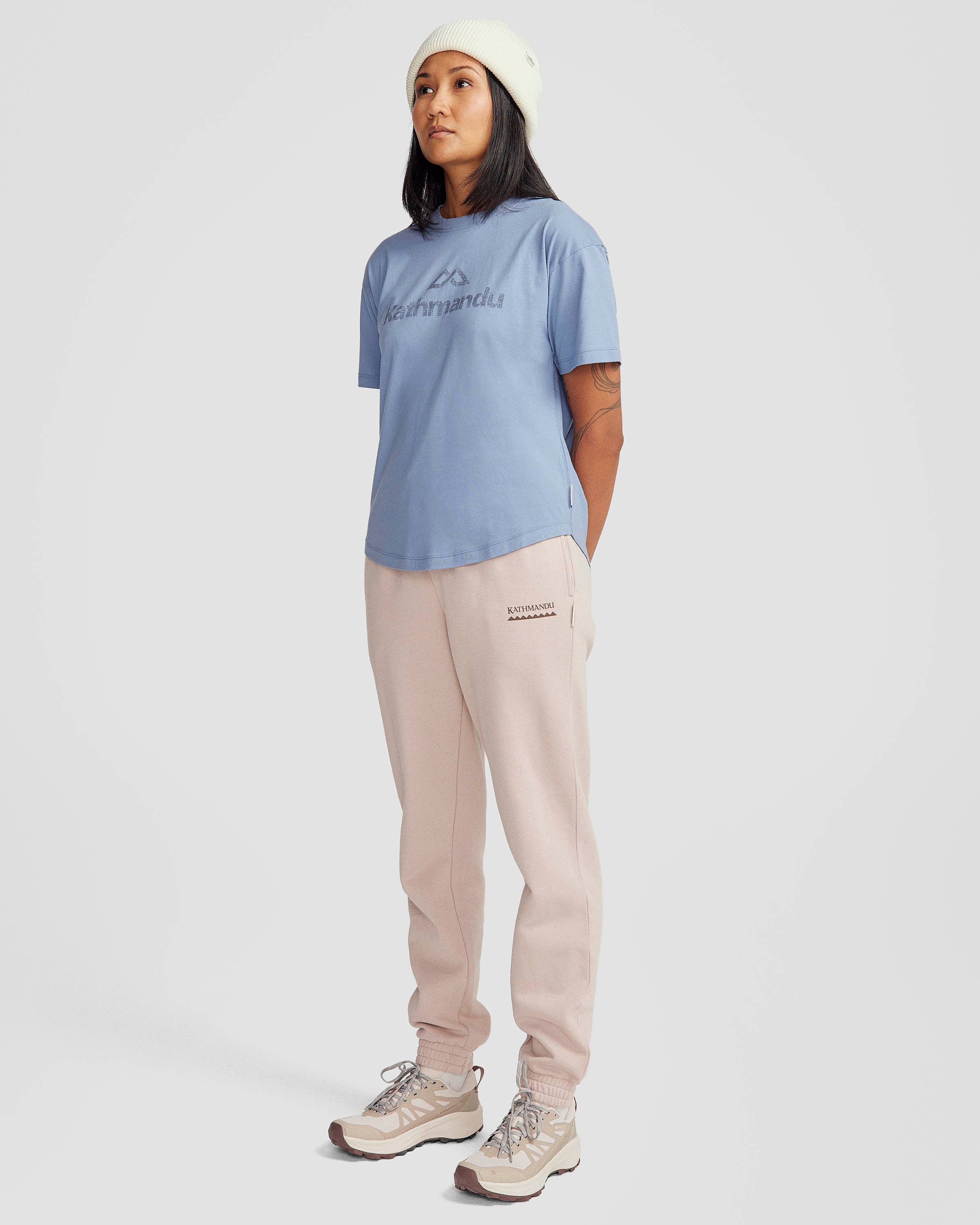 Women's Organic Cotton T-Shirt with Logo - Soft & Comfortable Casual Tee for Everyday Wear, Workouts, and Outings