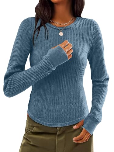 Waffle Knit Blue