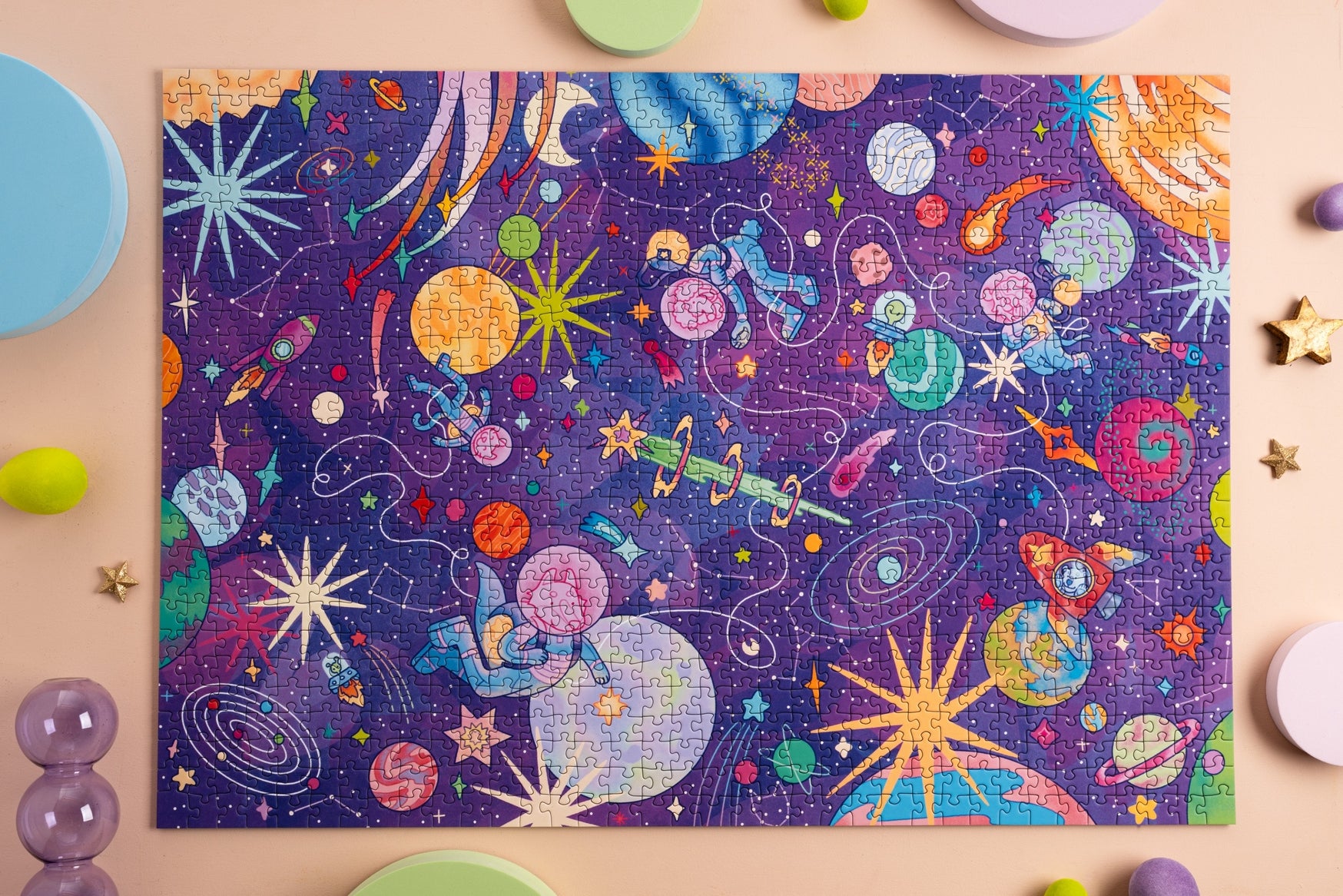 Collection D'étoiles 1000 Piece Jigsaw Puzzle - Starry Night Sky Puzzle for Adults & Teens - Perfect for Family Game Night & Relaxation