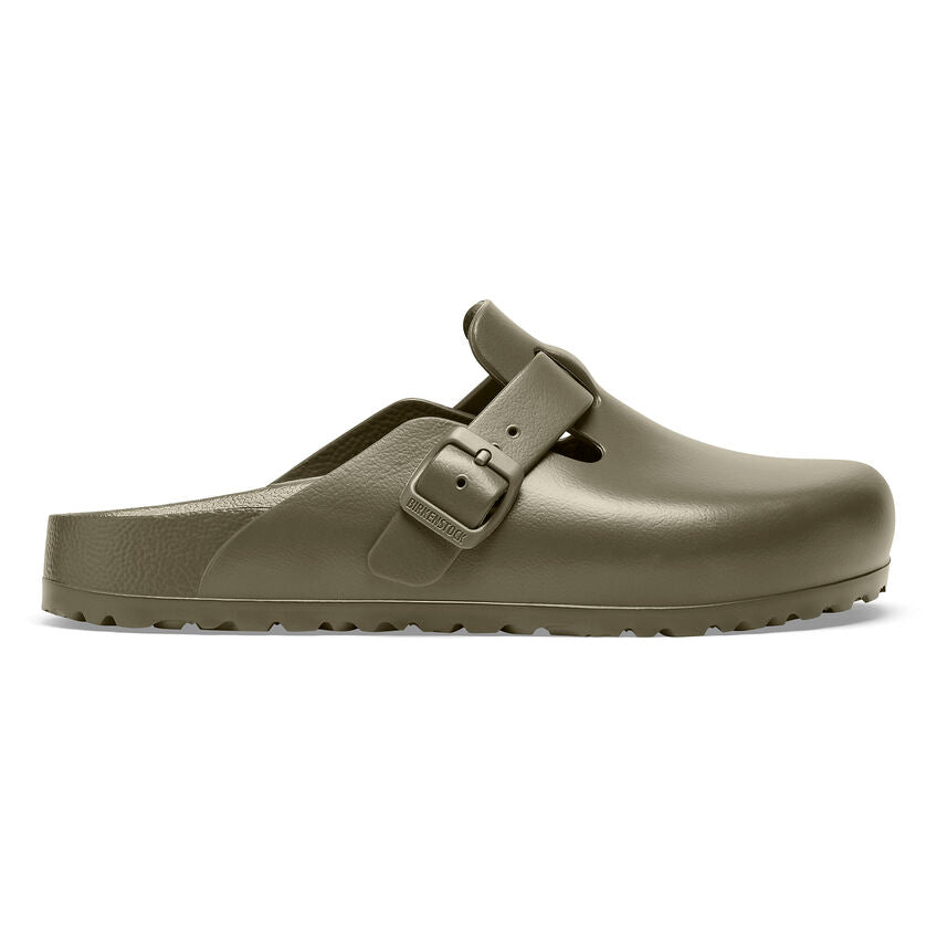 Birkenstock Boston Essentials EVA Clogs for Men & Women | Comfortable Slip-On Shoes in Faded Khaki | Perfect for Home, Office & Outdoor Wear
