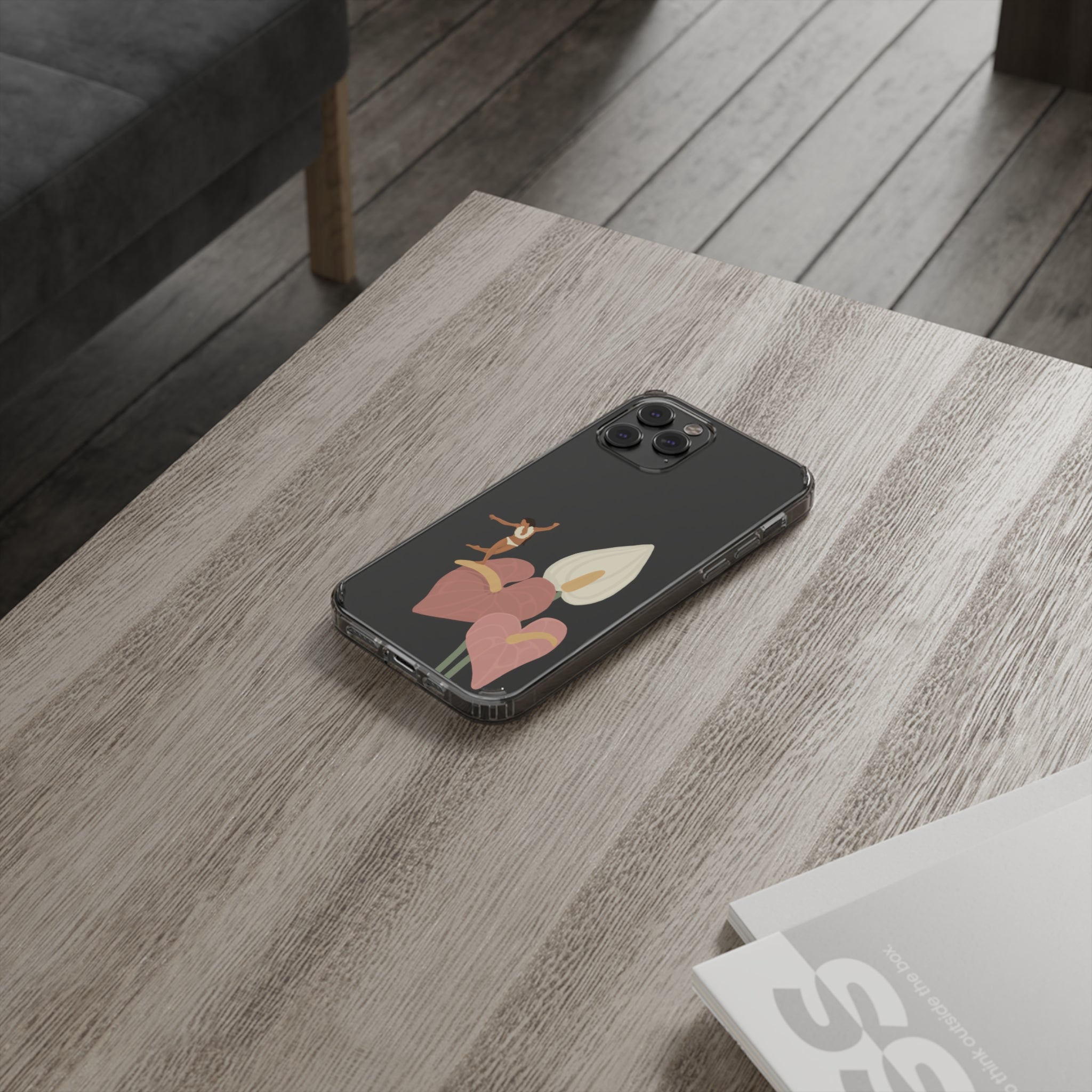 He'e Nalu Clear Phone Case - Ultra Slim Protective Cover for iPhone & Samsung - Perfect for Beach, Surfing & Outdoor Activities