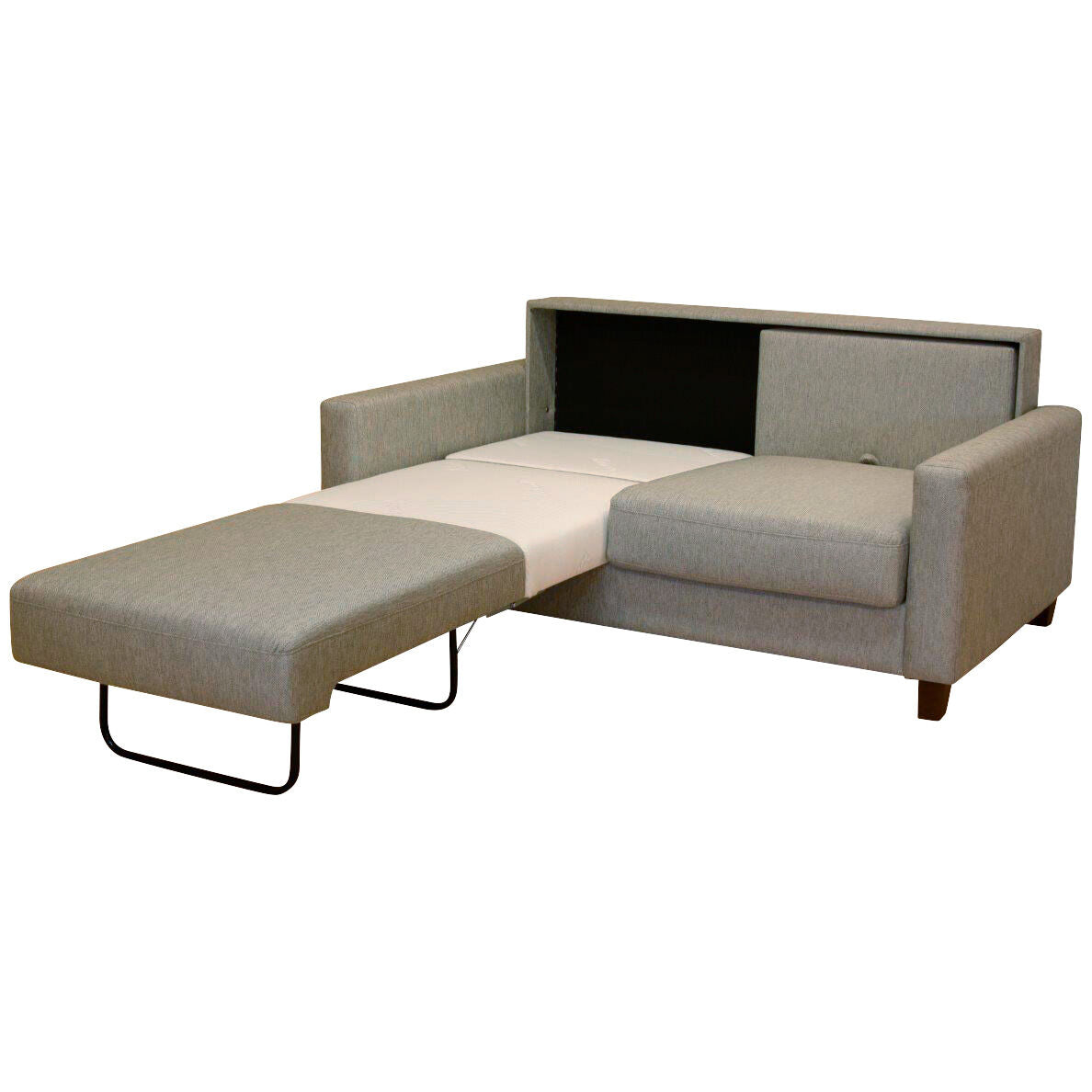 Nico Sleeper Loveseat - Convertible Sofa Bed with Storage | Comfortable Small Space Furniture for Living Room, Guest Room & Studio Apartments