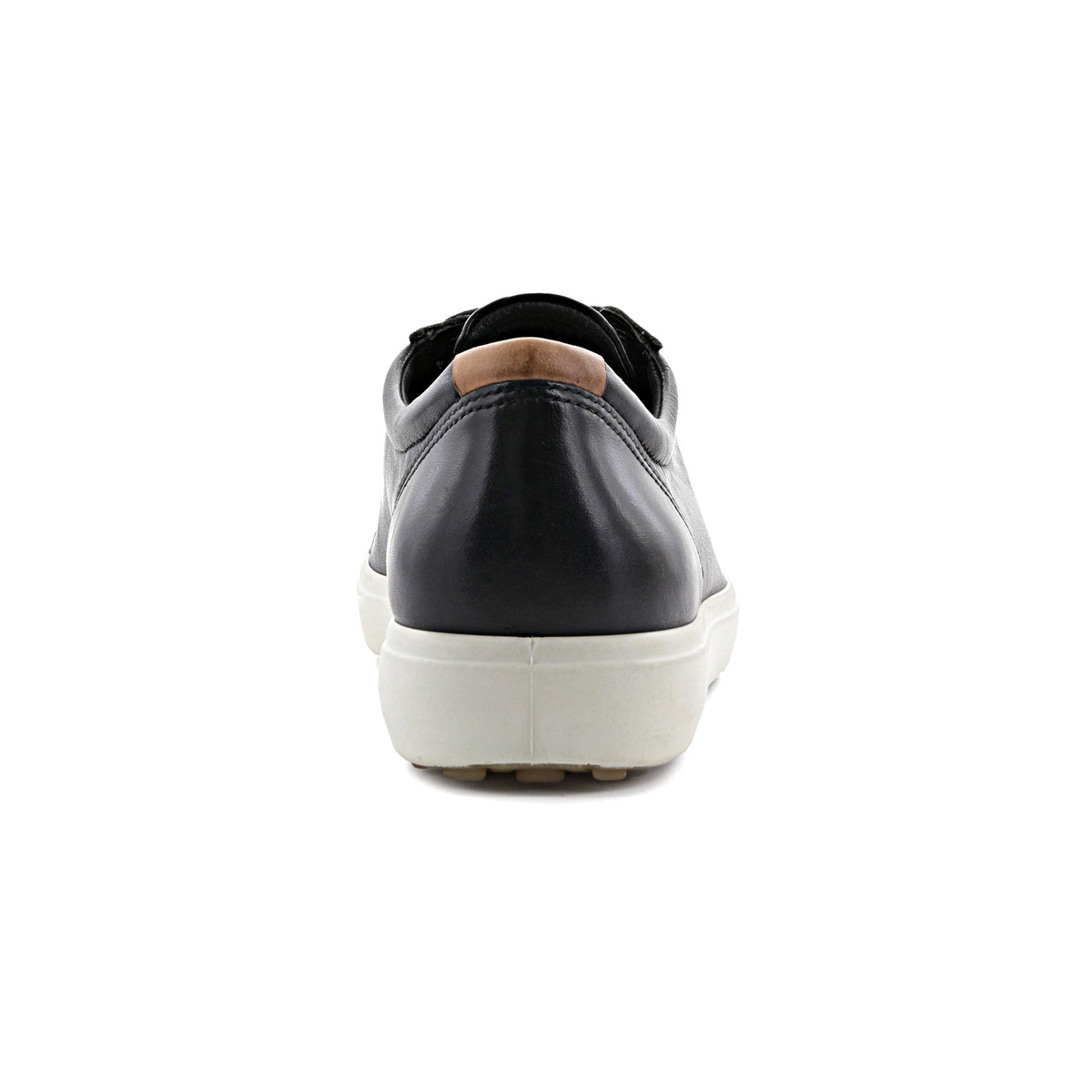 Ecco Women's Soft 7 Sneakers - Black Droid Leather Walking Shoes for Women | Comfortable Casual Shoes for Work, Travel & Everyday Wear