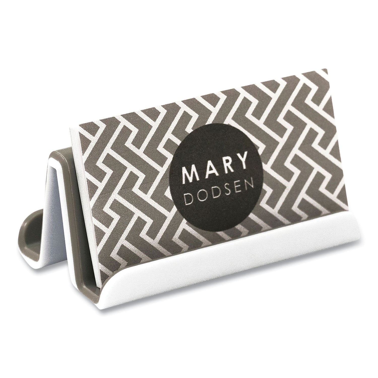 Advantus Fusion Double Sided Business Card Holder - Holds 2.25