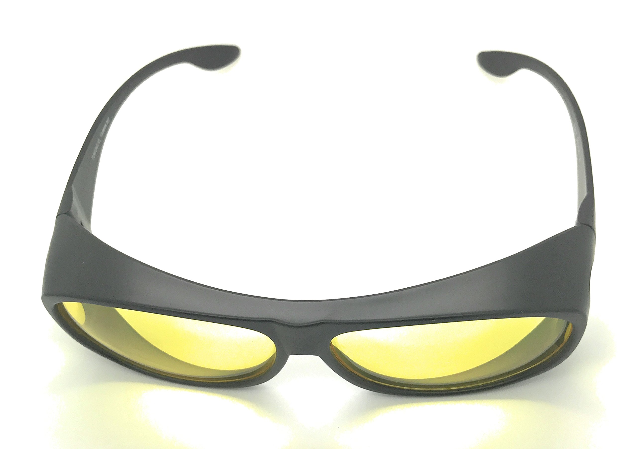 Blue Light Blocking Computer Glasses - Fitover Prescription Glasses for Eye Strain Relief | Wear Over Readers for Office Work, Gaming & Screen Time Protection
