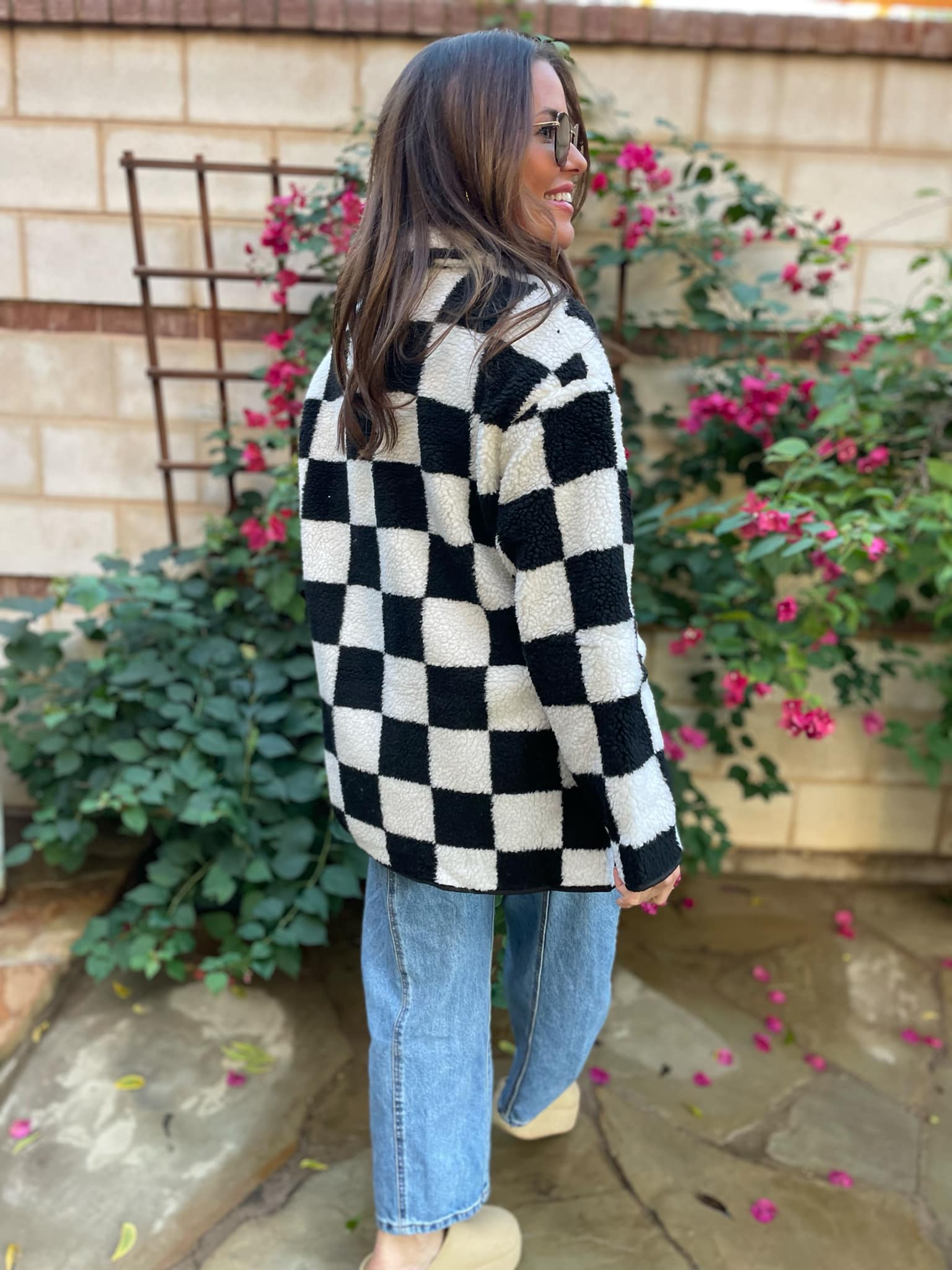PREORDER: Checkmate Fleece Jacket - Warm & Stylish Winter Outerwear for Men & Women | Perfect for Hiking, Camping & Outdoor Adventures