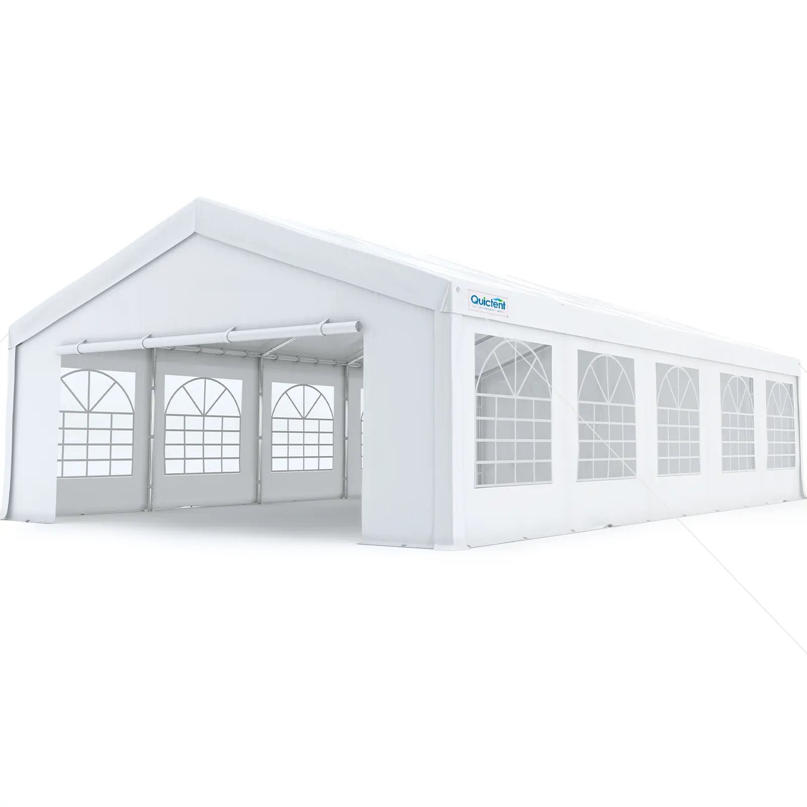 Quictent 20x30ft Large White Party Tent - Waterproof & UV Resistant for Outdoor Weddings, Events, and Gatherings