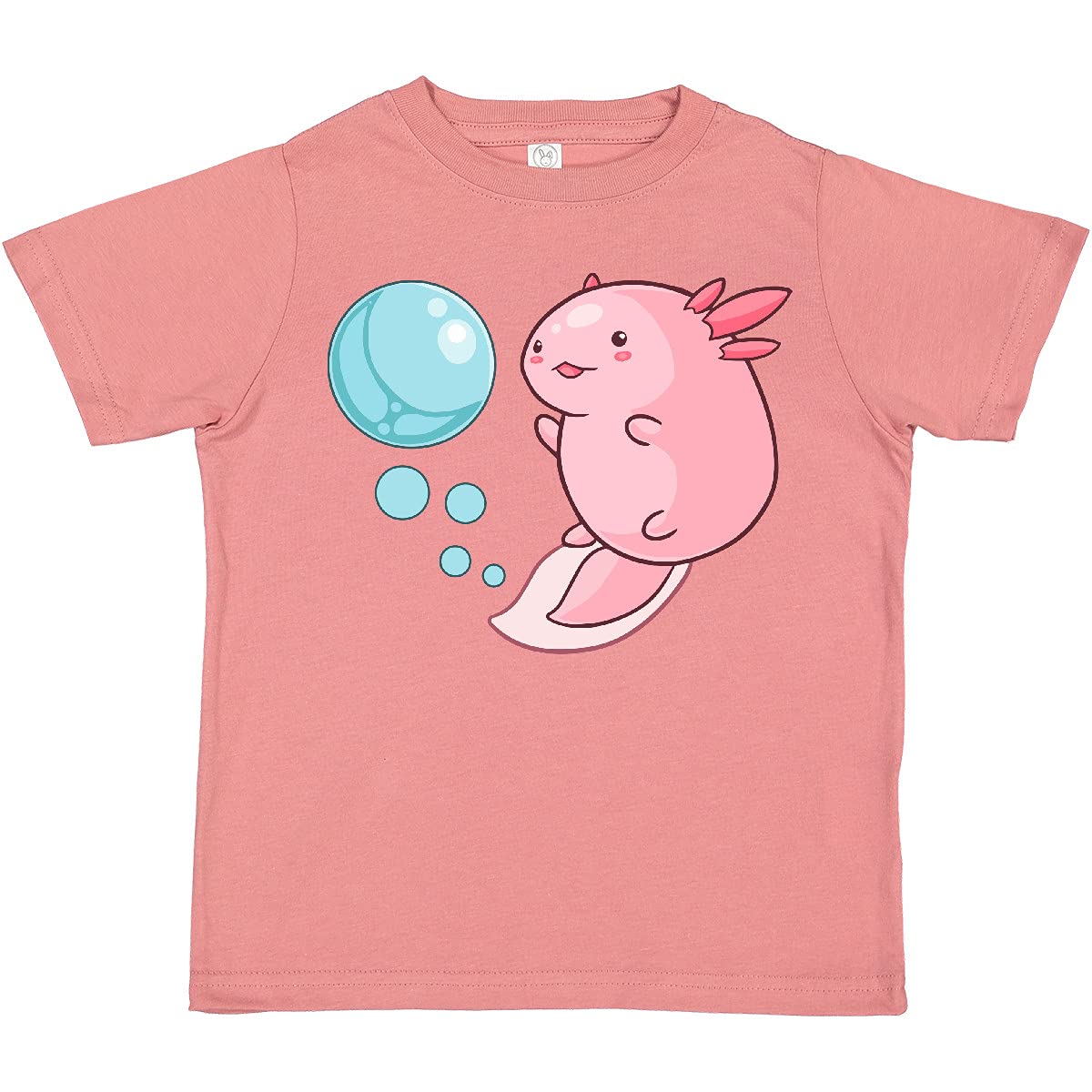 Cute Axolotl and Bubbles Heart Print Toddler T-Shirt - Soft Cotton Kids Tee for Playdates, School & Family Outings