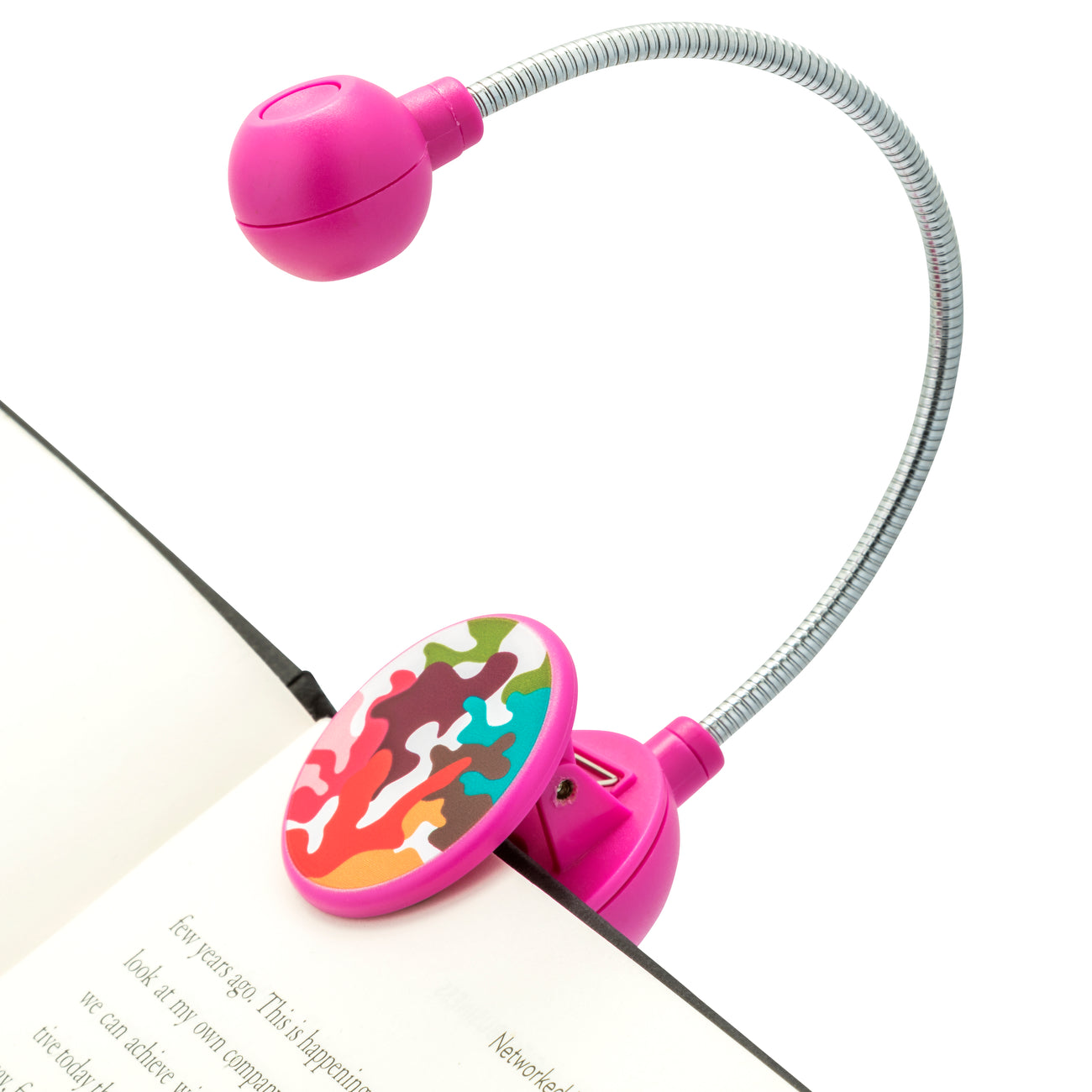 French Bull LED Disc Book Light - Adjustable Clip-On Reading Light for Books, Kindle, and Nightstand - Perfect for Bedtime Reading, Studying, and Travel