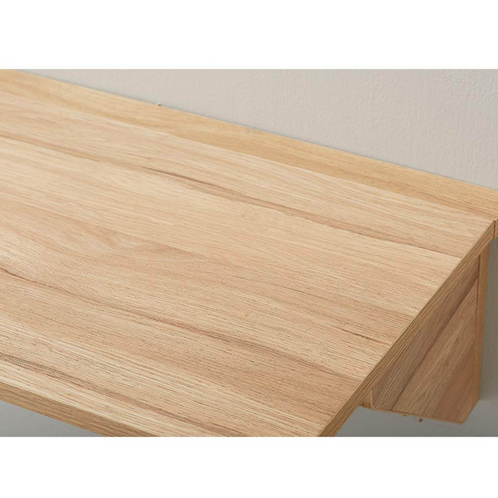 Space-Saving Wall Mounted Folding Dining Table - White & Wood Grain Finish | Multi-Purpose Foldable Desk for Dining, Study & Home Office | Compact Wall-Mounted Design for Small Spaces