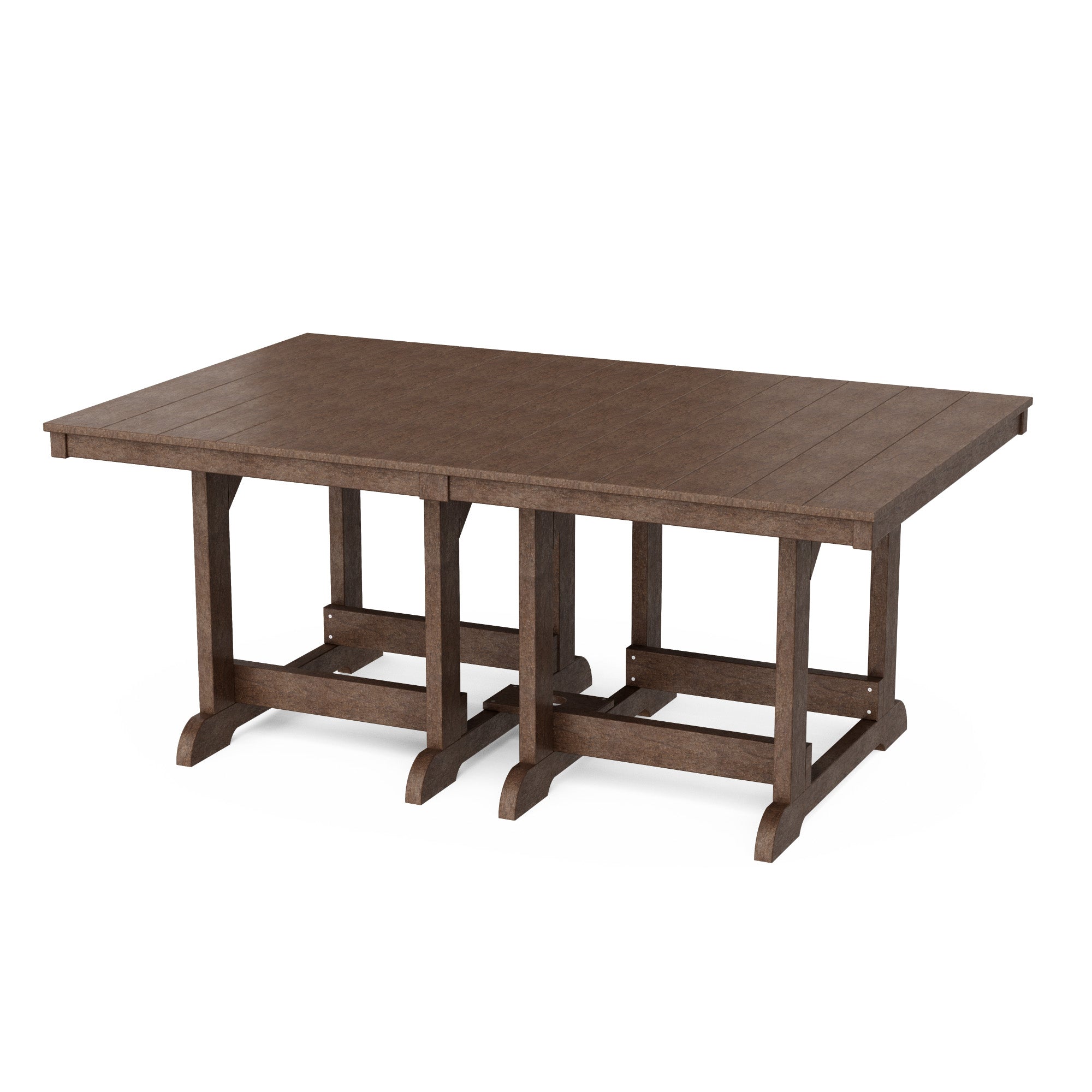 Heritage 44x72 Inch Solid Wood Dining Table - Rustic Farmhouse Style for Kitchen, Dining Room & Outdoor Entertaining