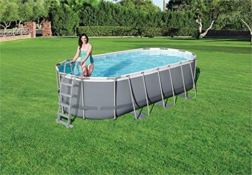 Bestway 48 Inch Above Ground Pool Ladder - Heavy Duty Steel Frame with Non-Slip Steps for Safe Entry & Exit | Perfect for Inflatable & Metal Frame Swimming Pools | Backyard, Summer Fun, Family Use