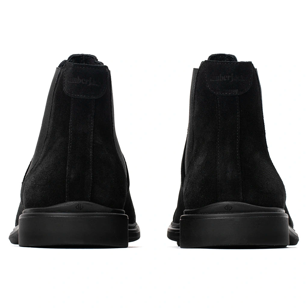 The Chelsea Boots for Men - Classic Mid-Calf Leather Boots in Midnight Black | Perfect for Casual Wear, Office & Outdoor Adventures