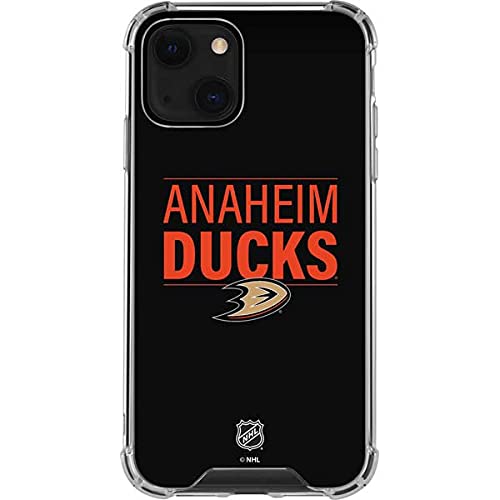 Officially Licensed NHL Anaheim Ducks Clear Phone Case for iPhone 13 - Durable Protective Cover with Team Lineup Design - Perfect for Hockey Fans & Game Days