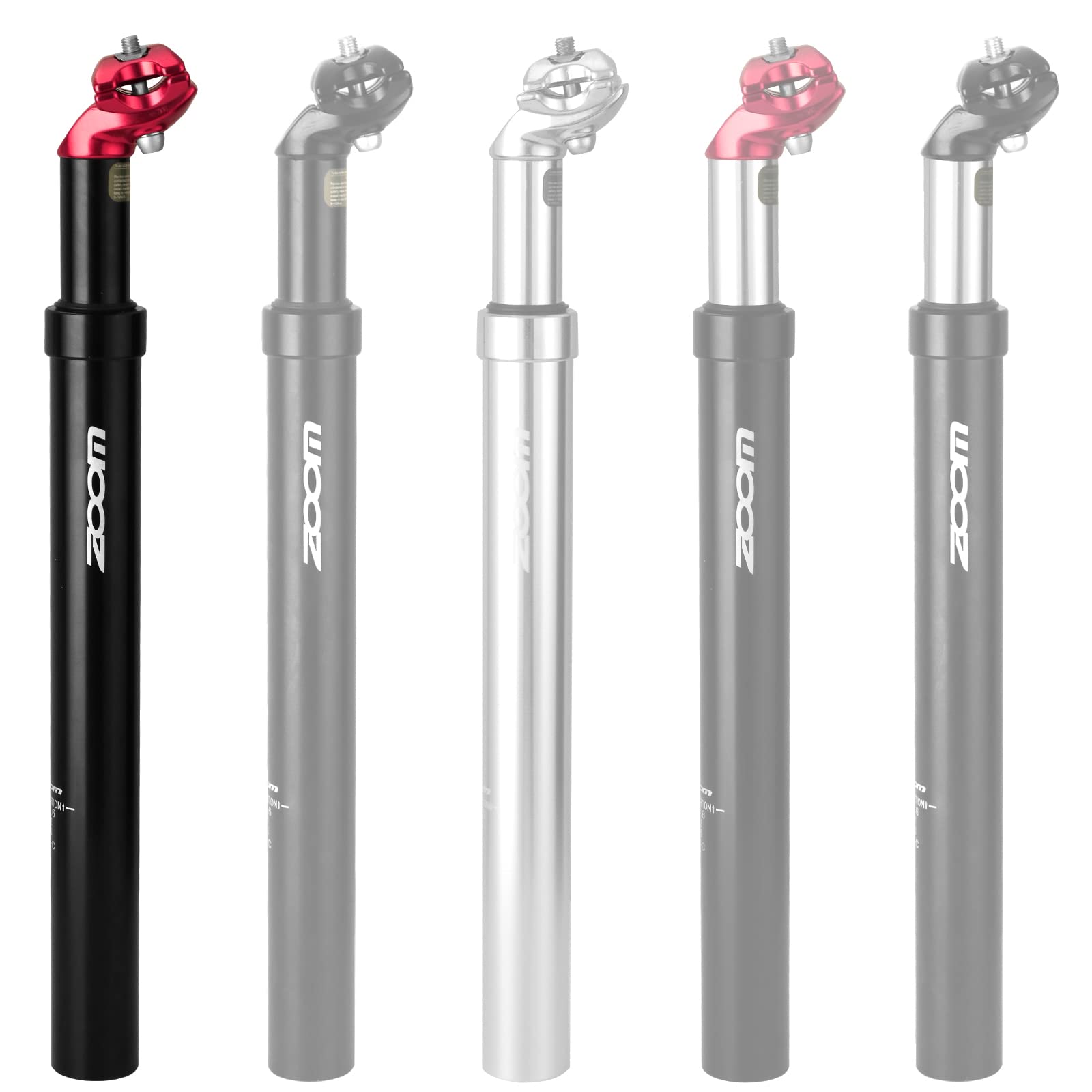 Premium Aluminum Bike Suspension Seatpost - 27.2/30.9/31.6mm Adjustable Height for MTB, Road & Fixed Gear Bikes | Shock Absorption Comfort for Mountain Cycling, Commuting & Long-Distance Rides